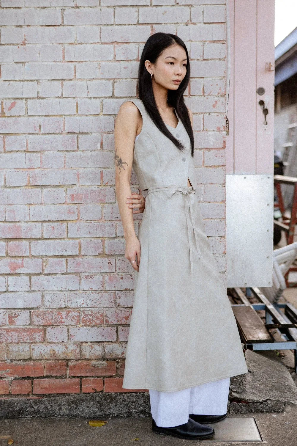 SAERO COLLECTIVE | Hae Wrap Skirt | Sand