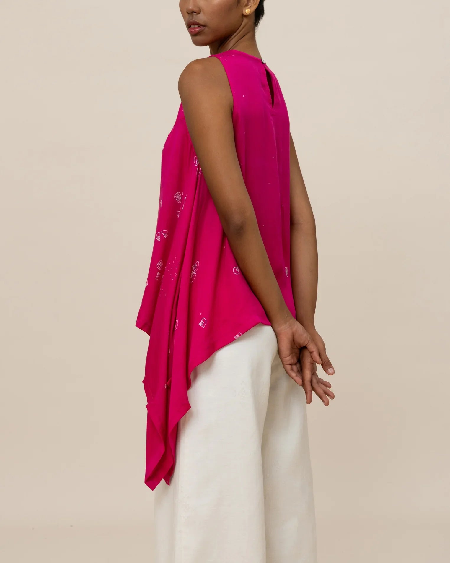 SUKKHA CITTA | SERIBU BUNGA - Asymmetrical Drape Top
