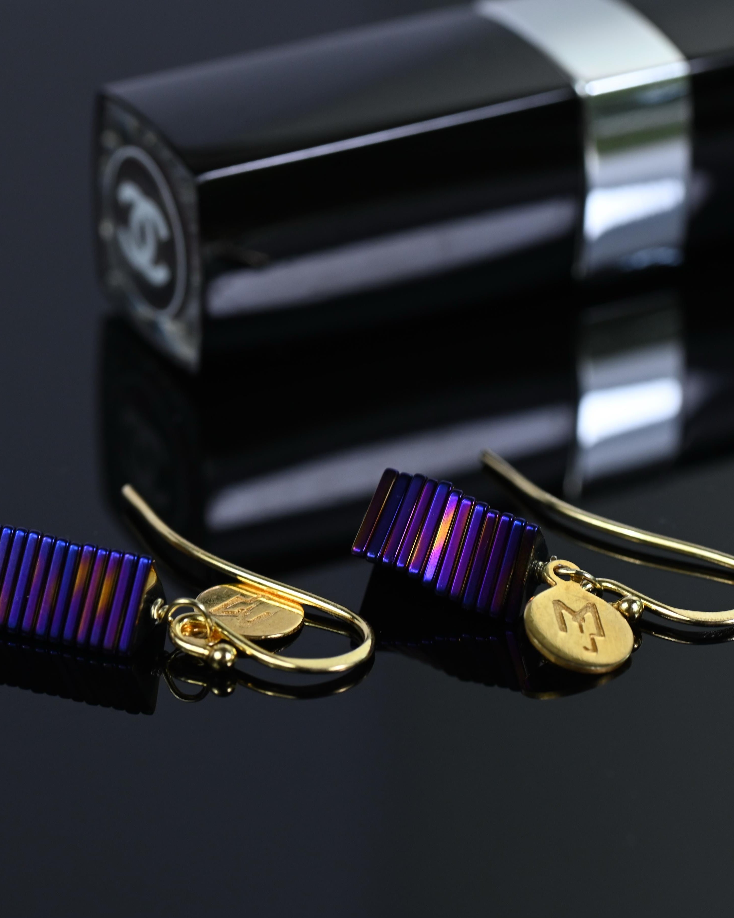 MARILYN TAN JEWELLERY | Electric Kinetic Hematite Hook Earrings