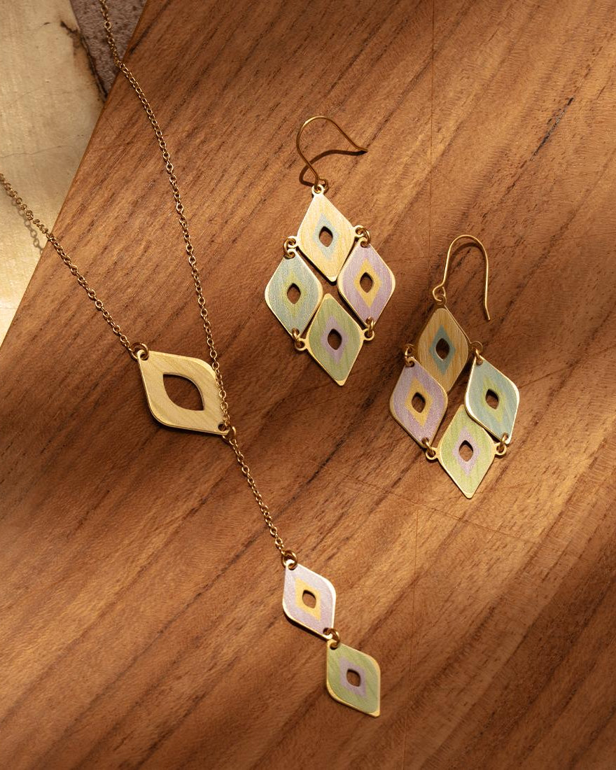 EMBRACE JEWELLERY | Diamond Ikat Earrings