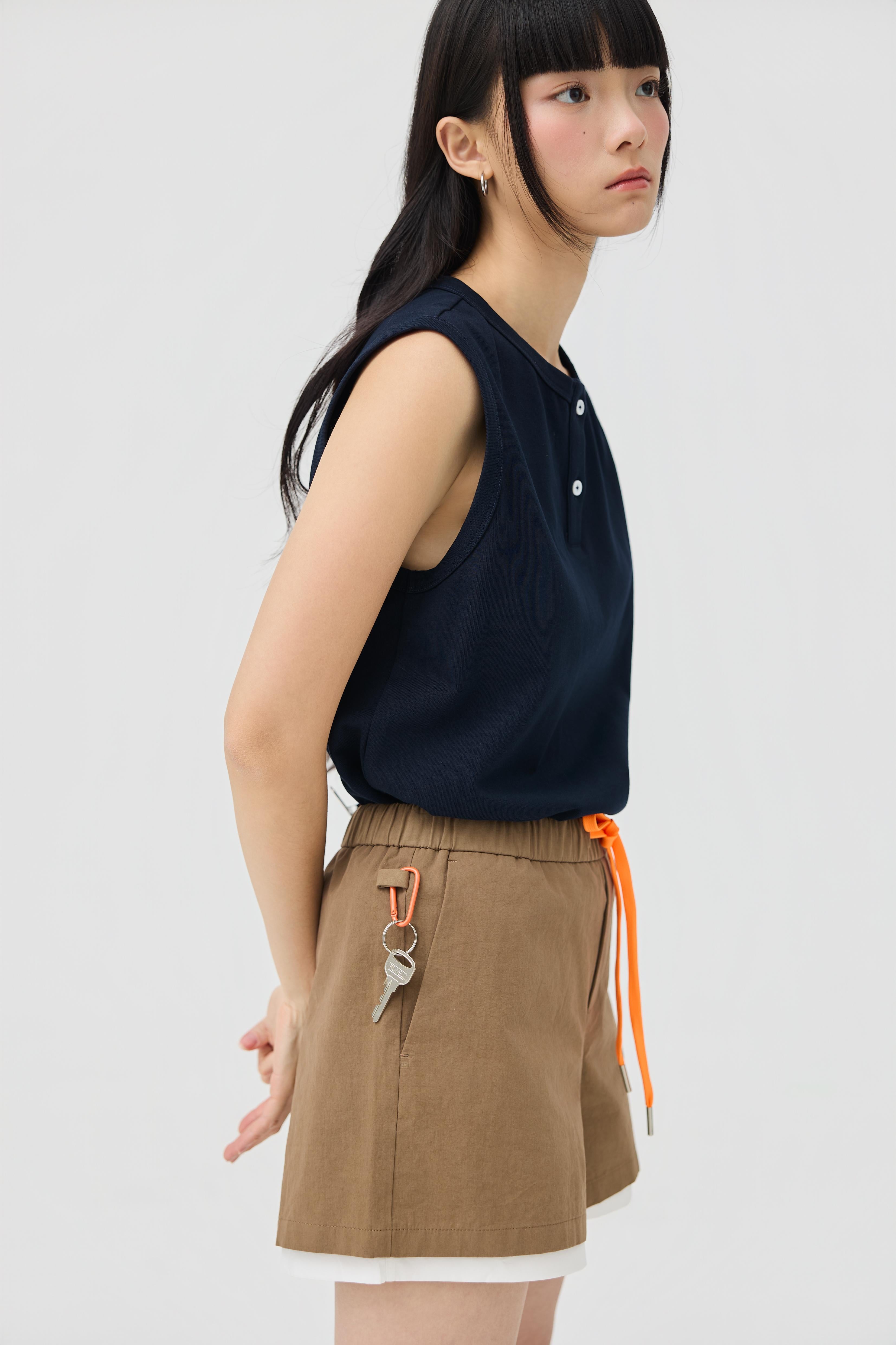 3EIGHTH | Futae Shorts In Sandstone