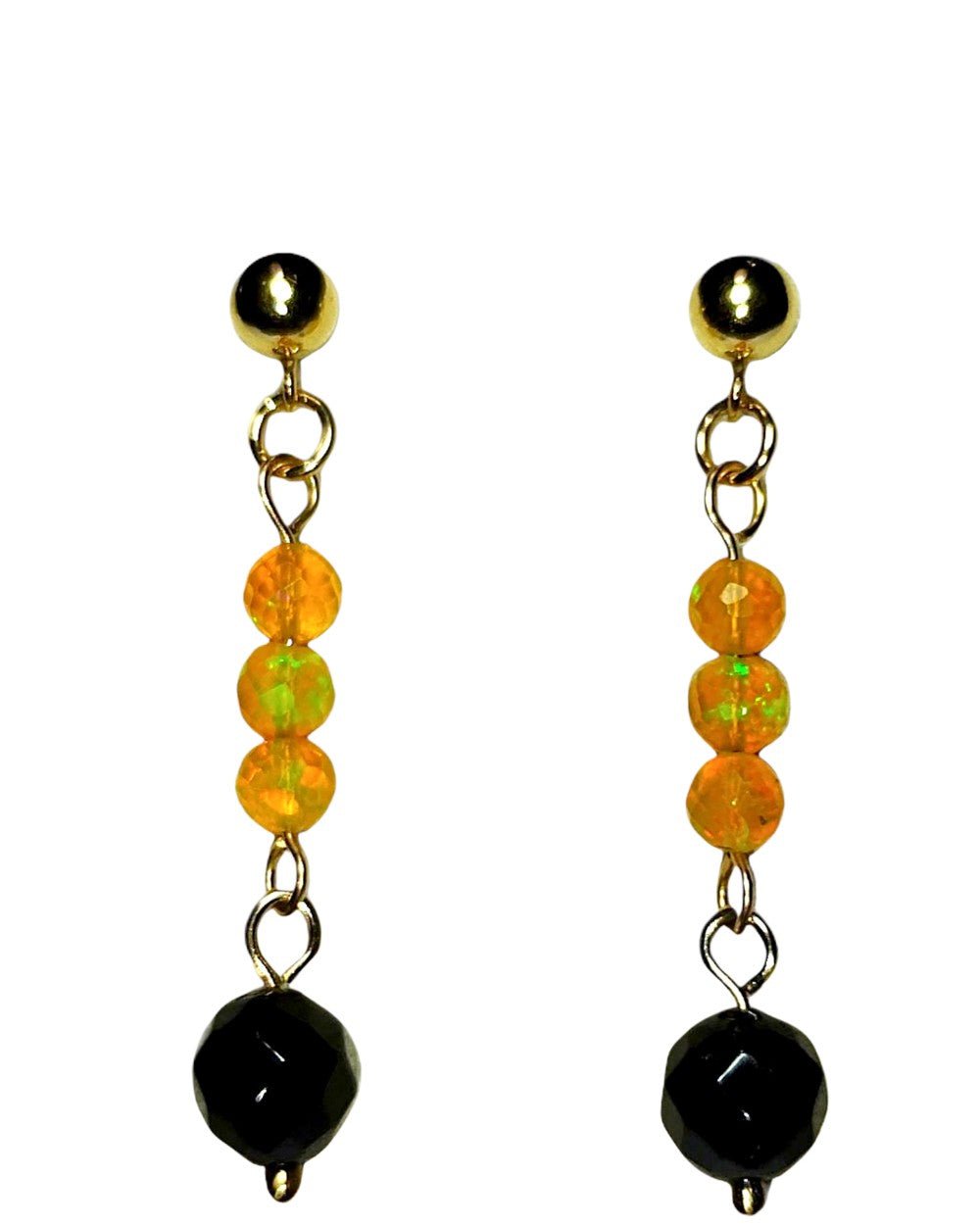 CREATIVE JEWELLERY STUDIO | Mystic Gems, Goldfilled Earrings by Hooked On Maille