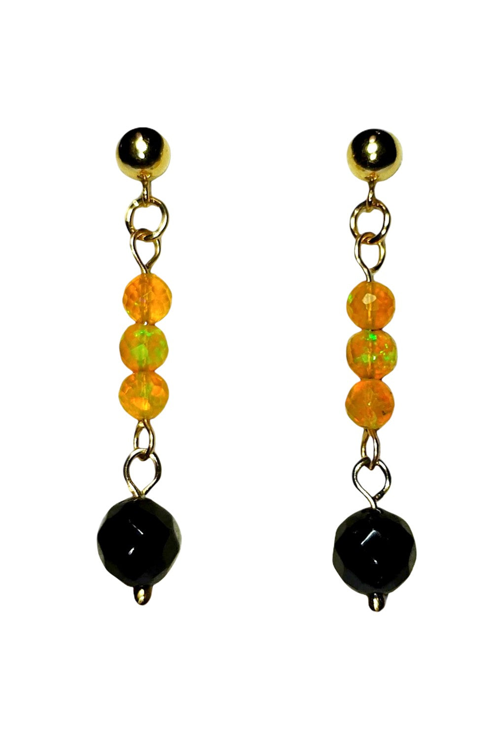 CREATIVE JEWELLERY STUDIO | Mystic Gems, Goldfilled Earrings by Hooked On Maille