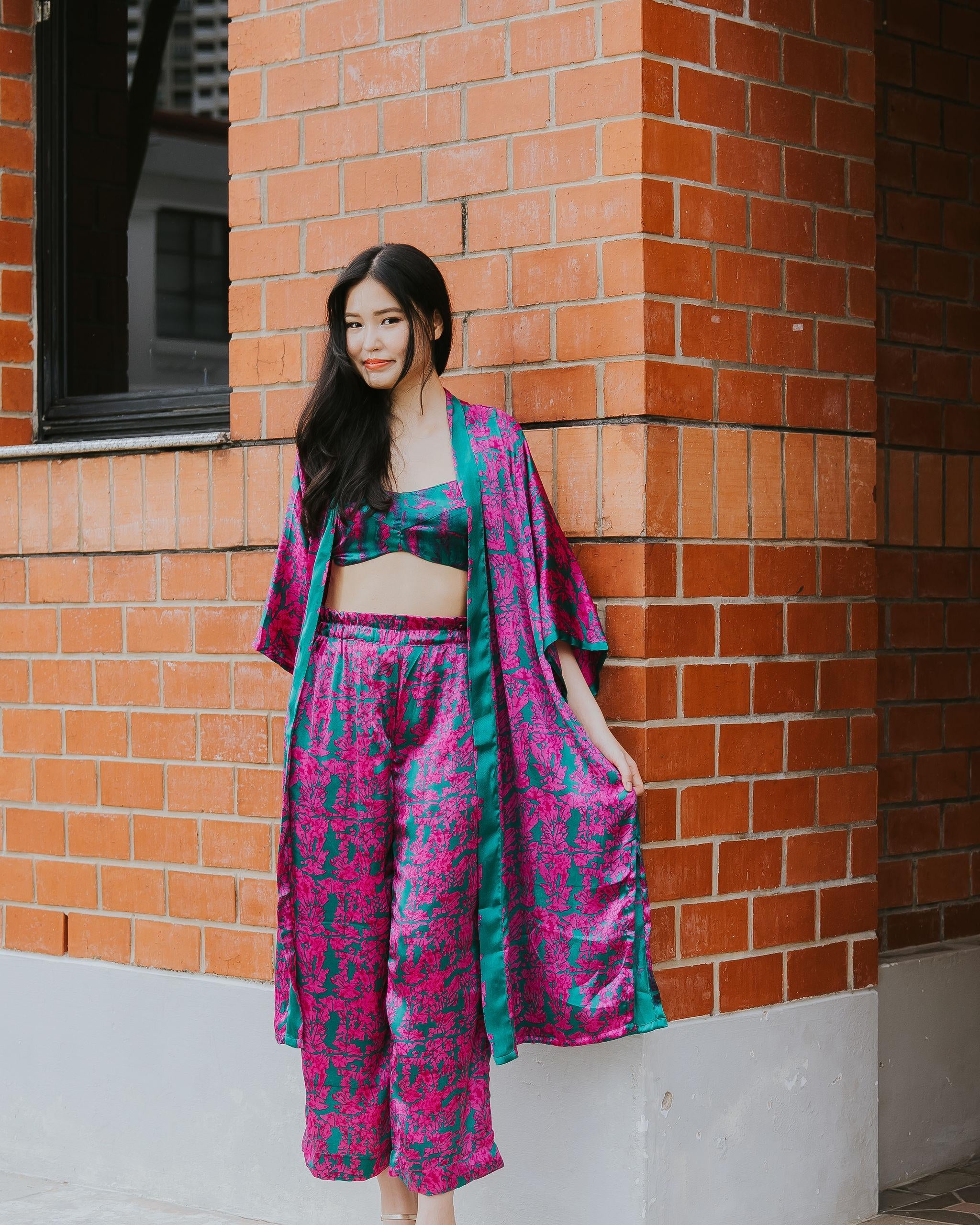 RAJA RANI | Modal Silk Long Kimono