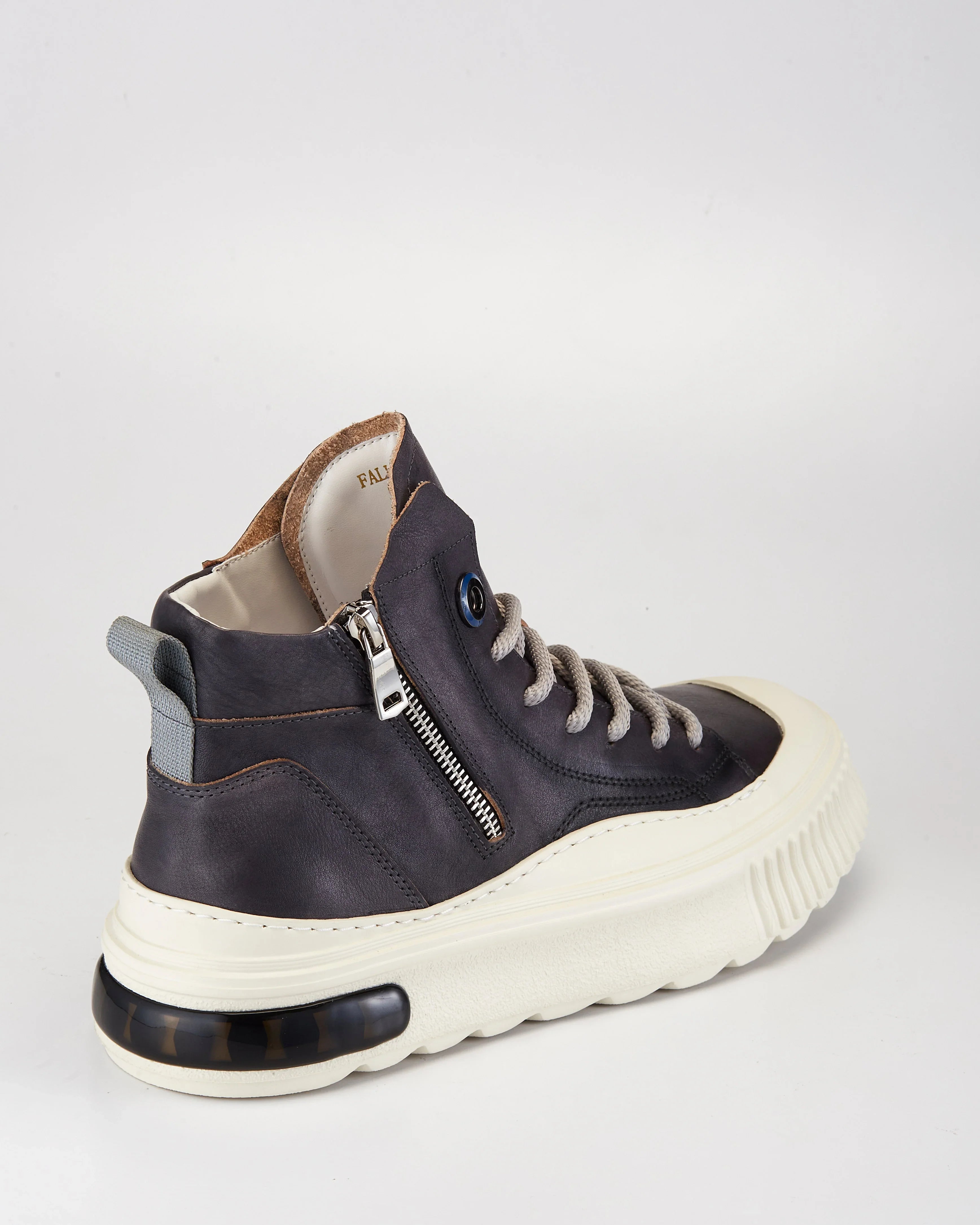 PROJECTWEAR | Farrell Mid Cut Leather Sneaker Grey