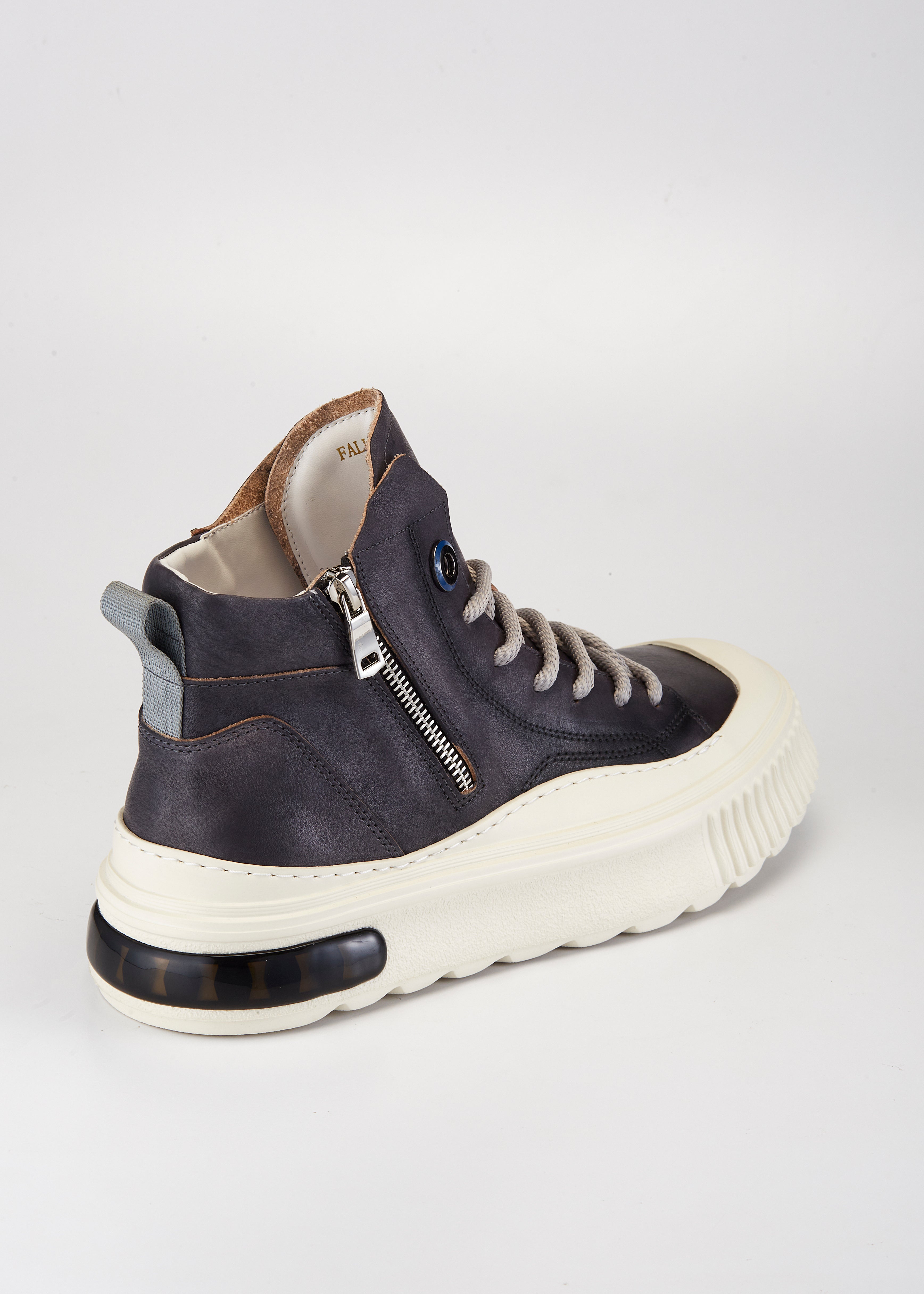 PROJECTWEAR | Farrell Mid Cut Leather Sneaker Grey