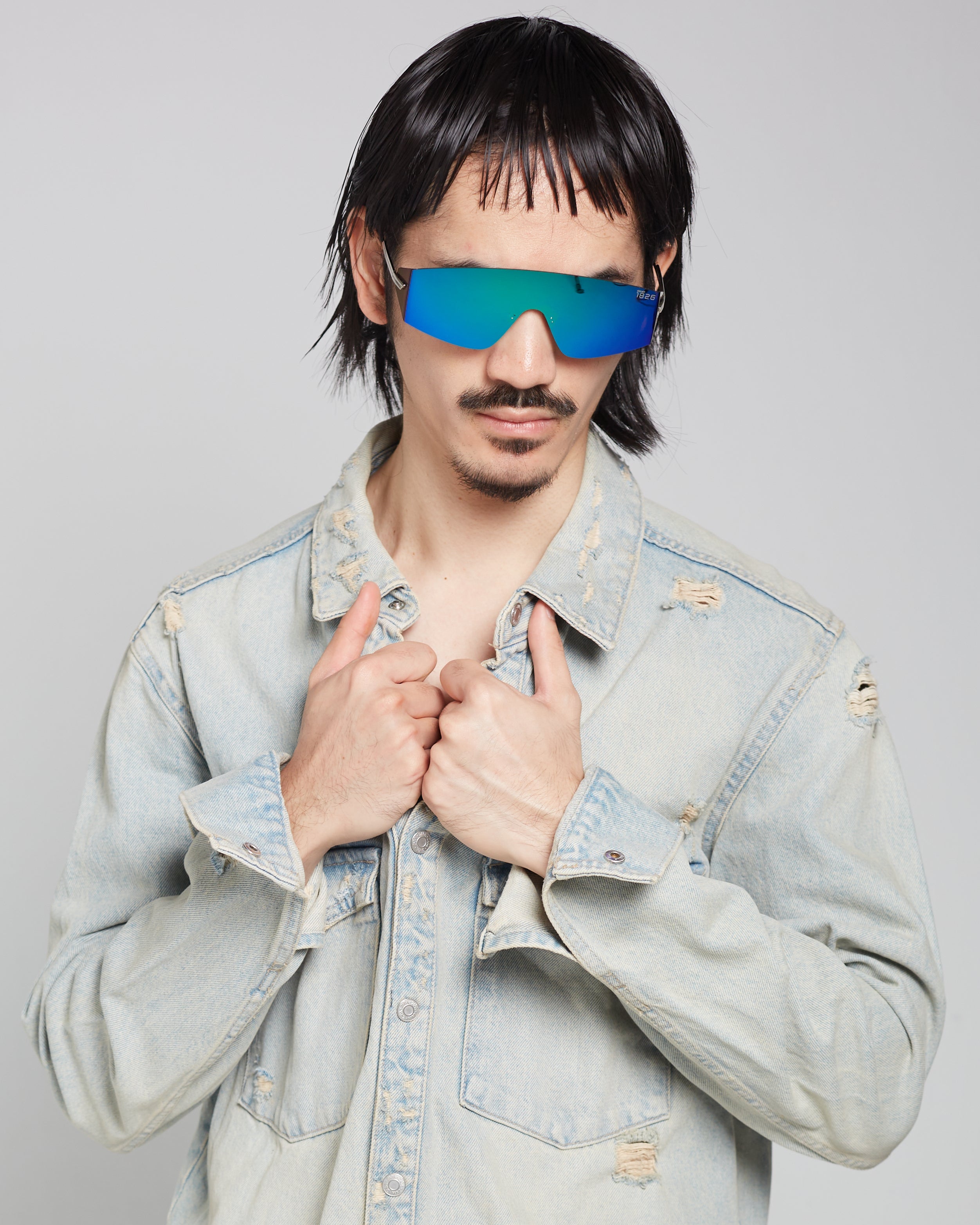 PROJECTWEAR | Eagan Sunglasses Silver/Green