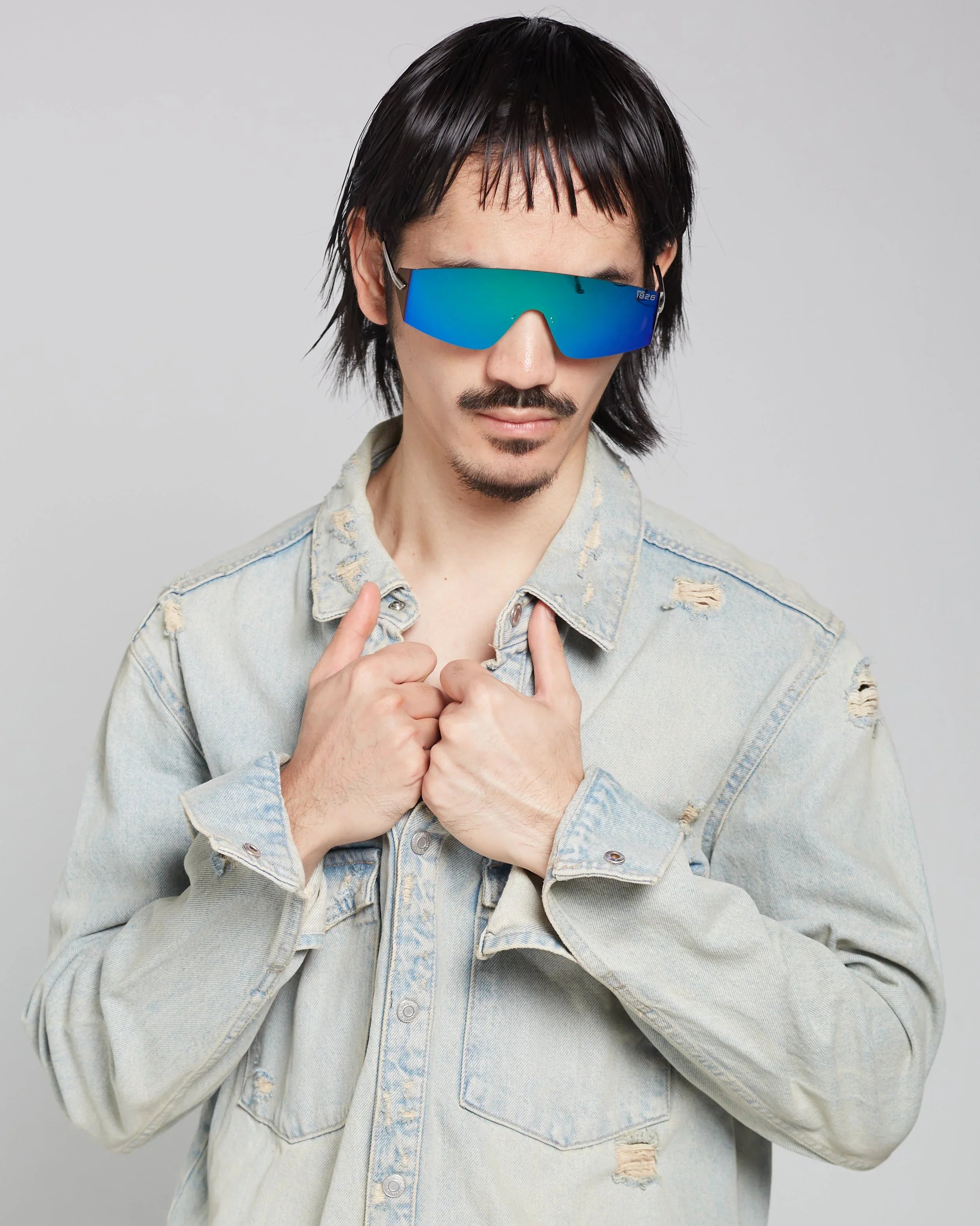 PROJECTWEAR | Eagan Sunglasses Silver/Green