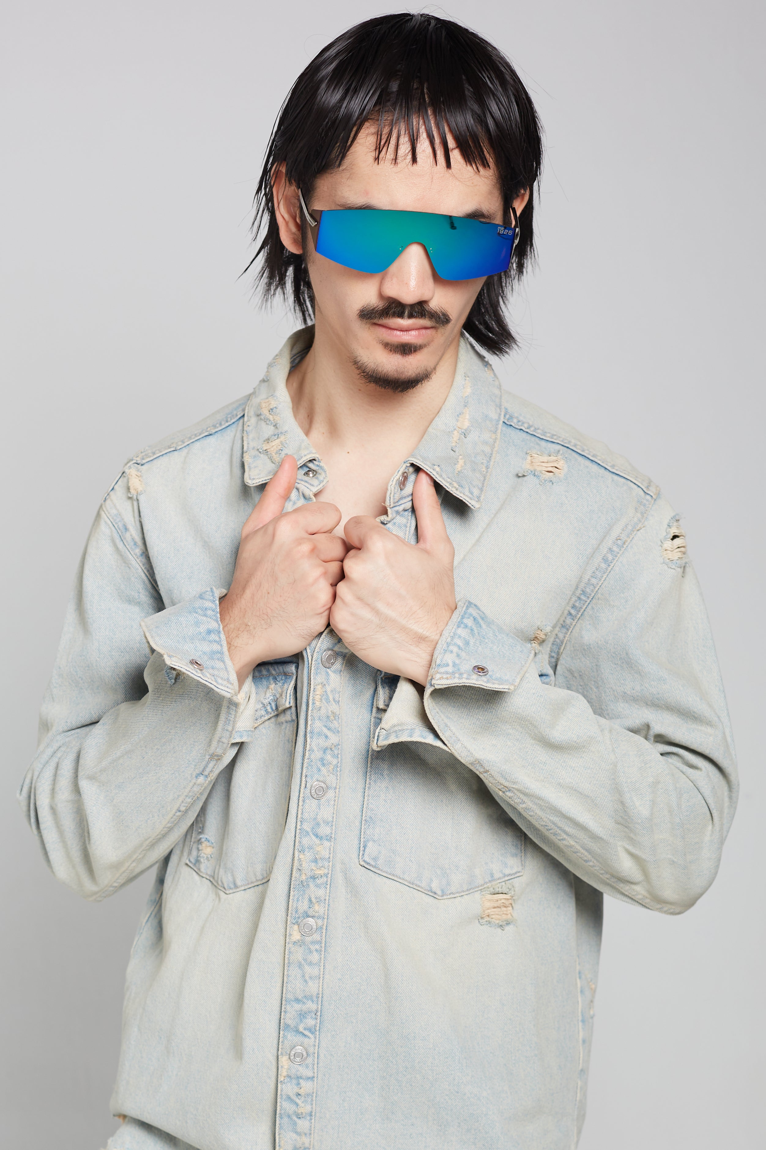 PROJECTWEAR | Eagan Sunglasses Silver/Green