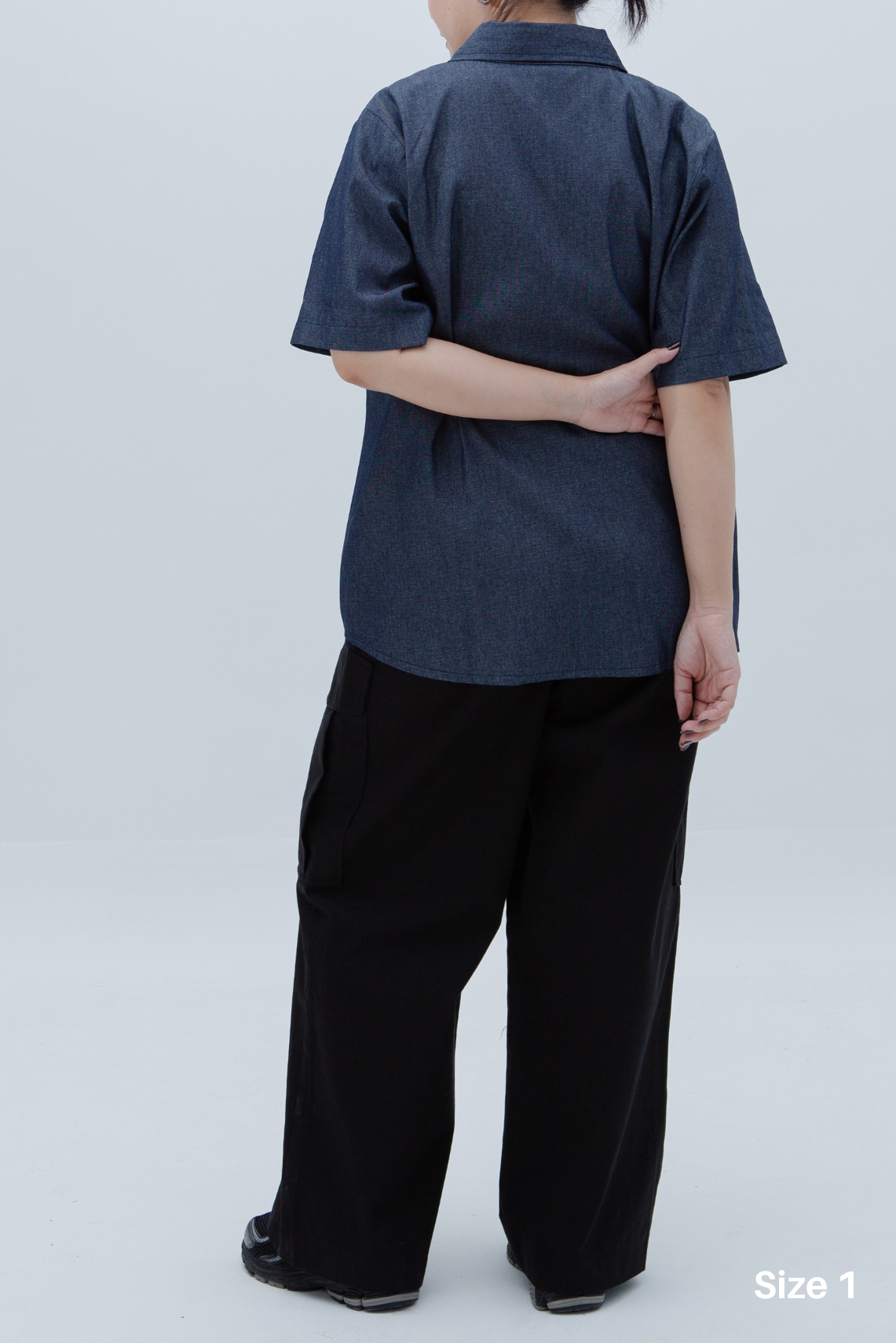 SAERO COLLECTIVE | Denim Short Sleeve Shirt | Blue