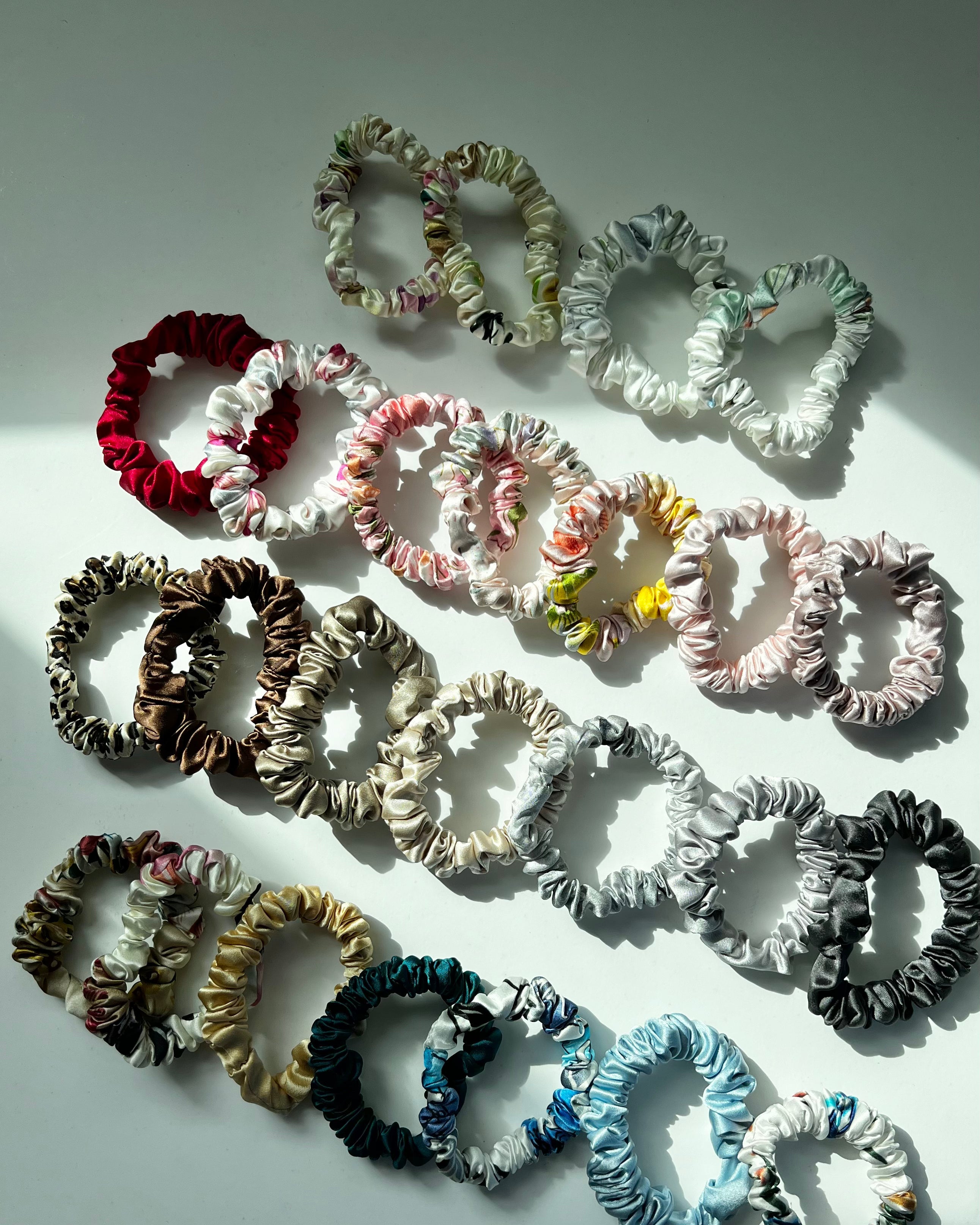 BELLS & BIRDS | Mulberry Silk Scrunchies (Set of 3)