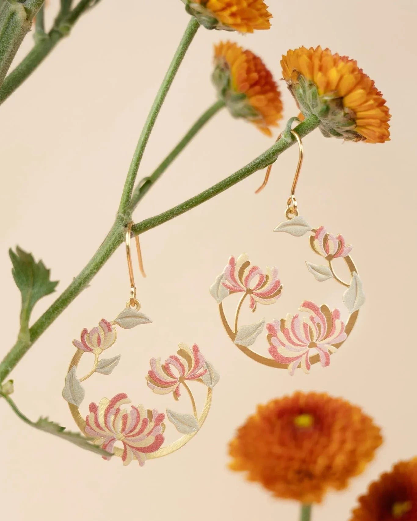 EMBRACE JEWELLERY | Chrysanthemum Season Earrings