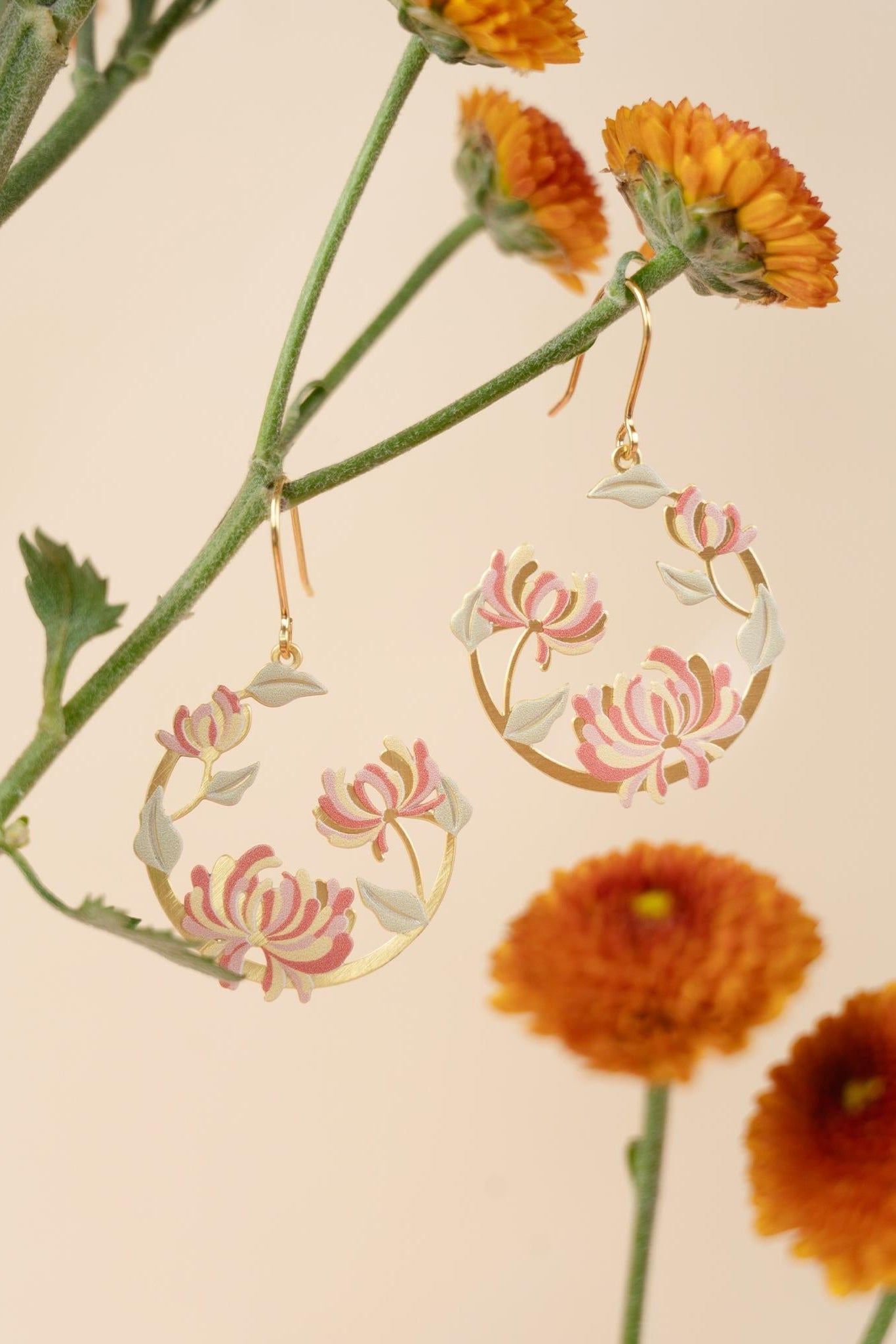 EMBRACE JEWELLERY | Chrysanthemum Season Earrings