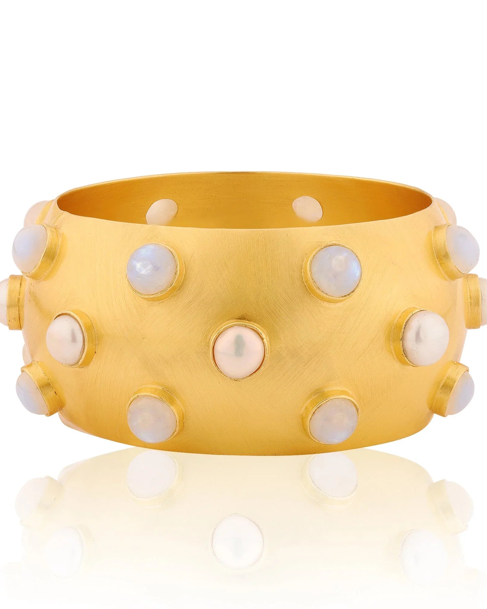 BOHEME BY VERO | Festive Bangle - Pearl & Moonstone