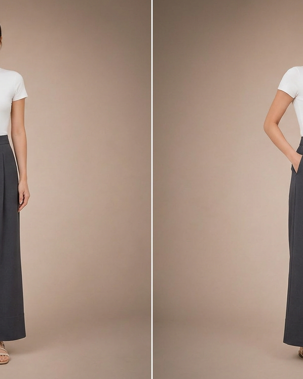 PAOPAO | YAAN 嫣 Wide Leg Pants