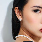 PEARLY LUSTRE | Leopard Freshwater Pearl Earrings WE00084 | SAFARI