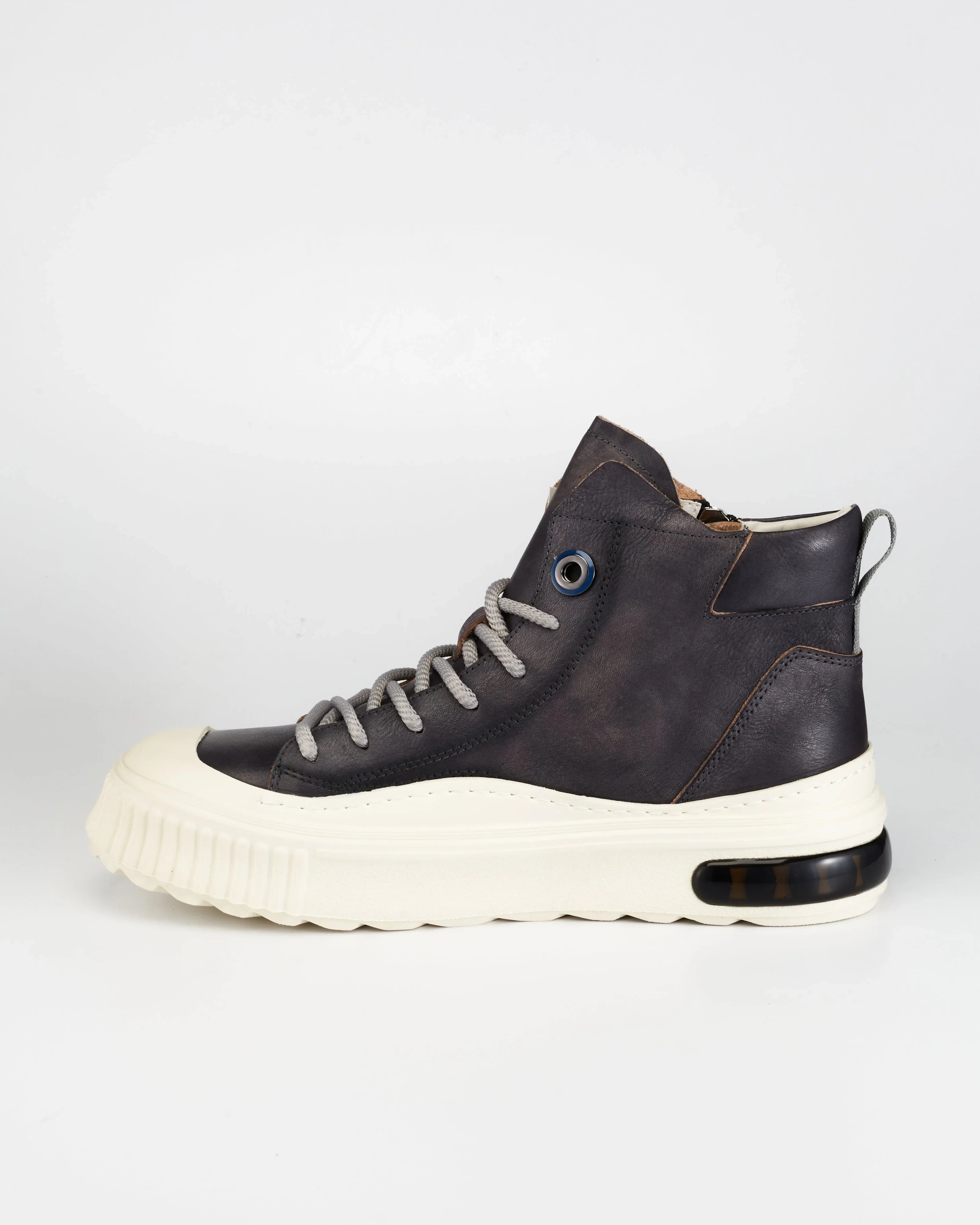 PROJECTWEAR | Farrell Mid Cut Leather Sneaker Grey