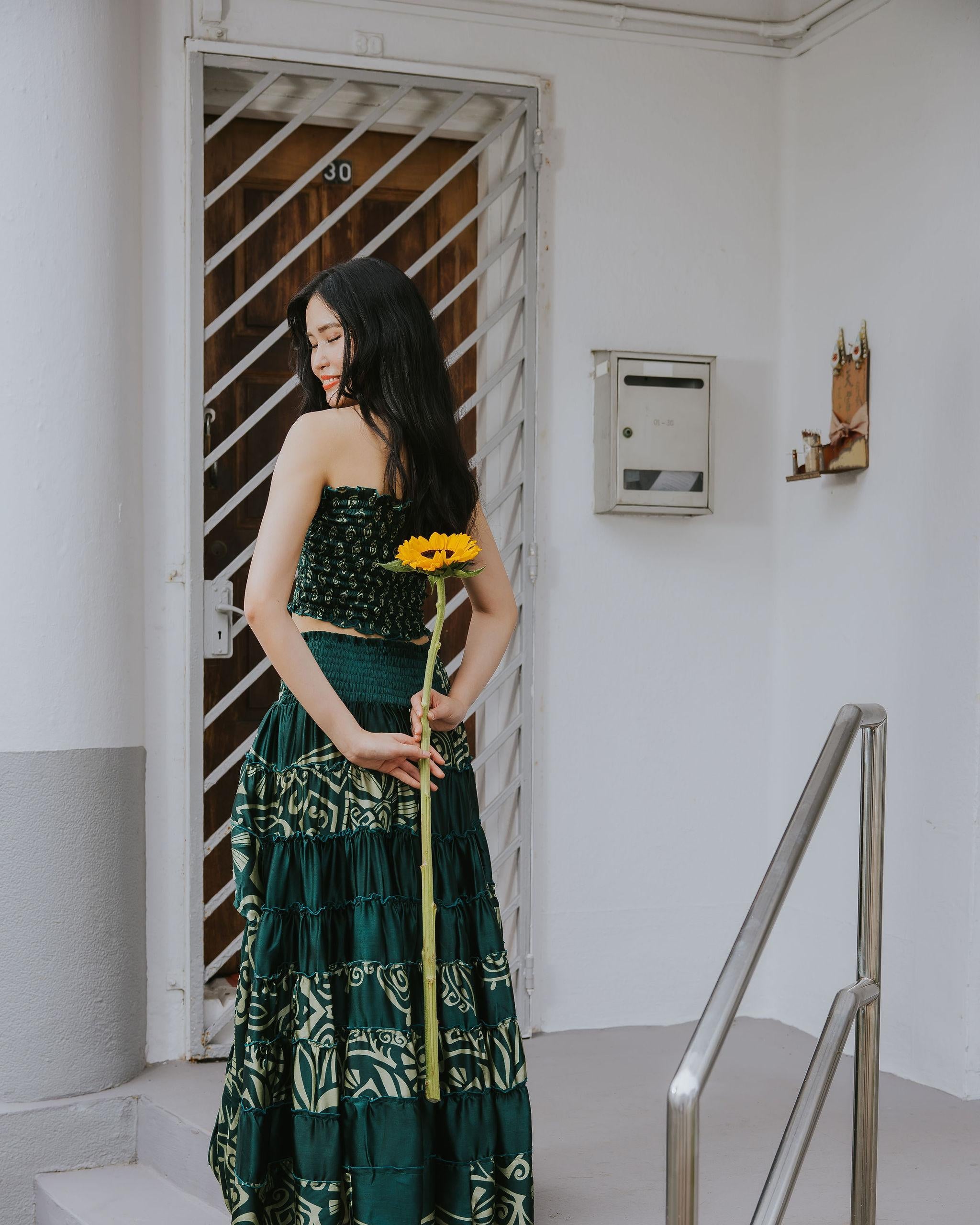 RAJA RANI | Modal Silk Tube Top & Skirt Set