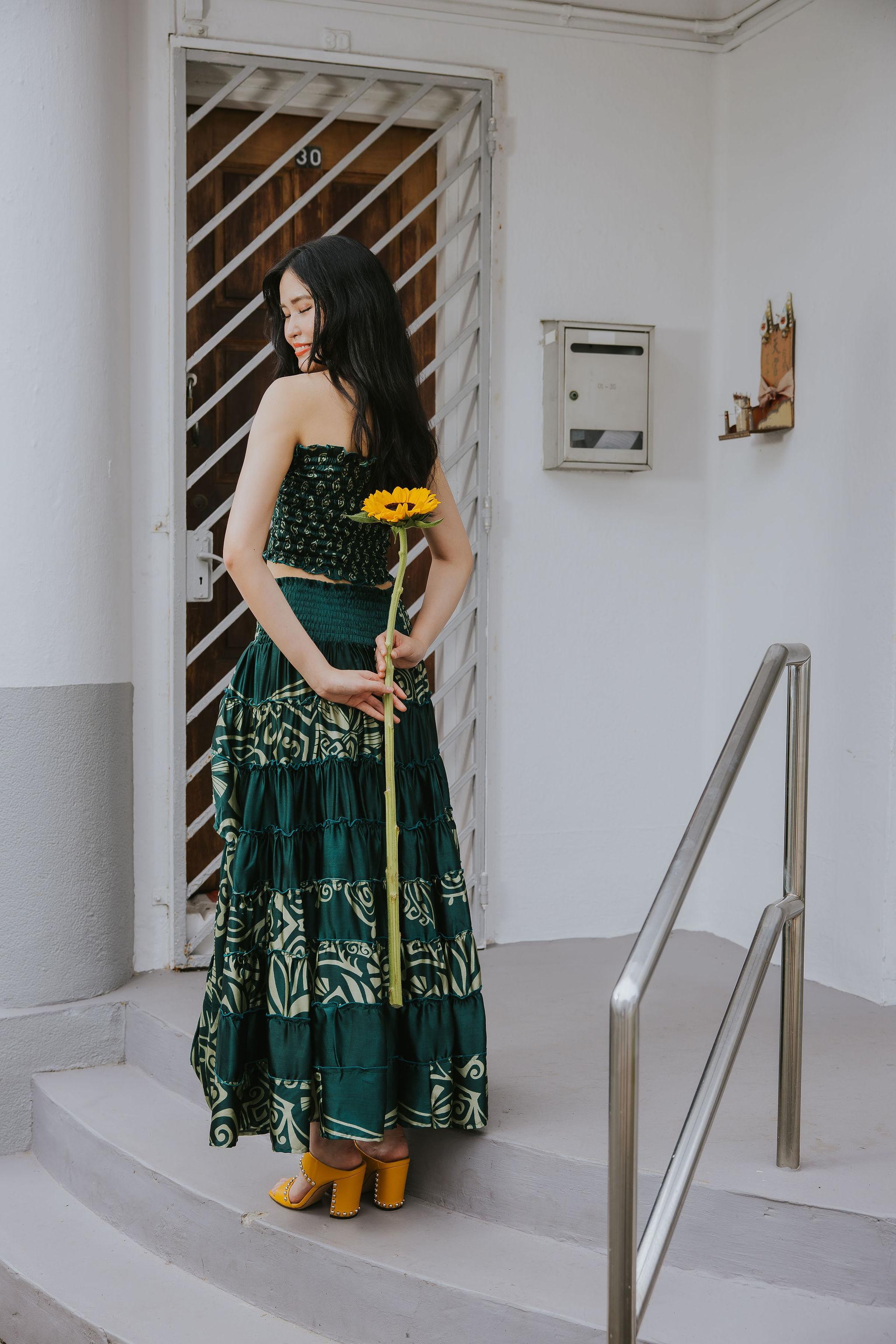 RAJA RANI | Modal Silk Tube Top & Skirt Set