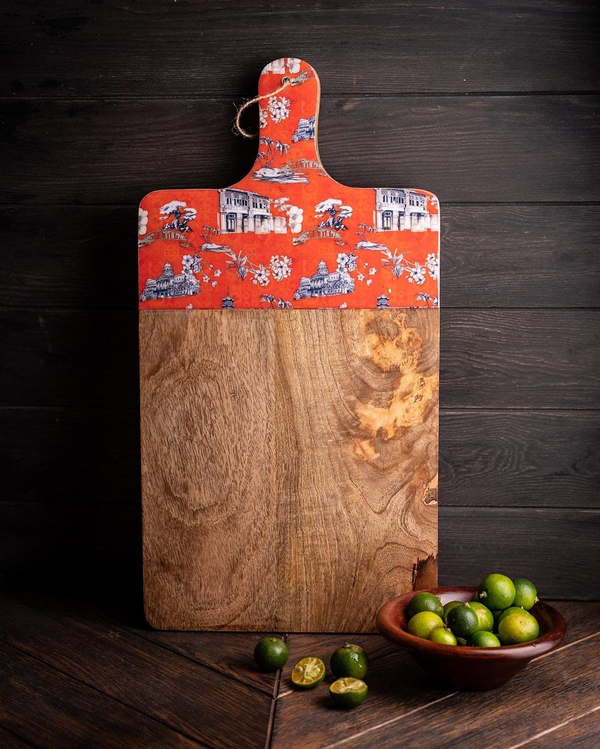 PHOTO PHACTORY | Chinoiserie Cheese Board | Burnt Orange