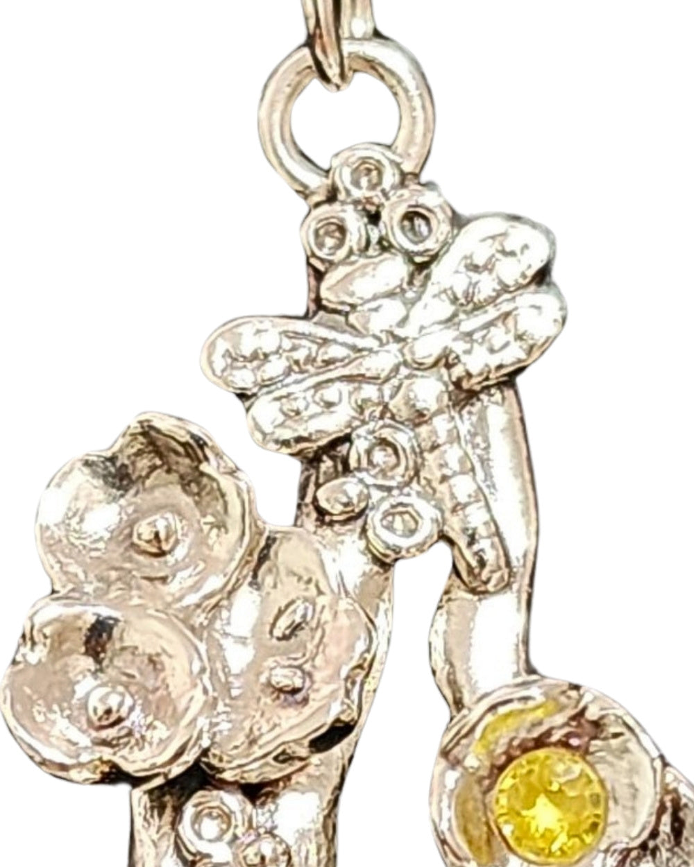 CREATIVE JEWELLERY STUDIO | Yellow Sapphire, Silver "Botanical Fantasy" Pendant Necklace by Annyun