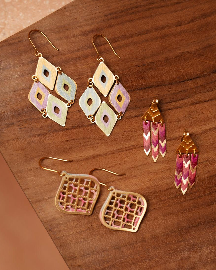 EMBRACE JEWELLERY | Chevron Tassel Earrings