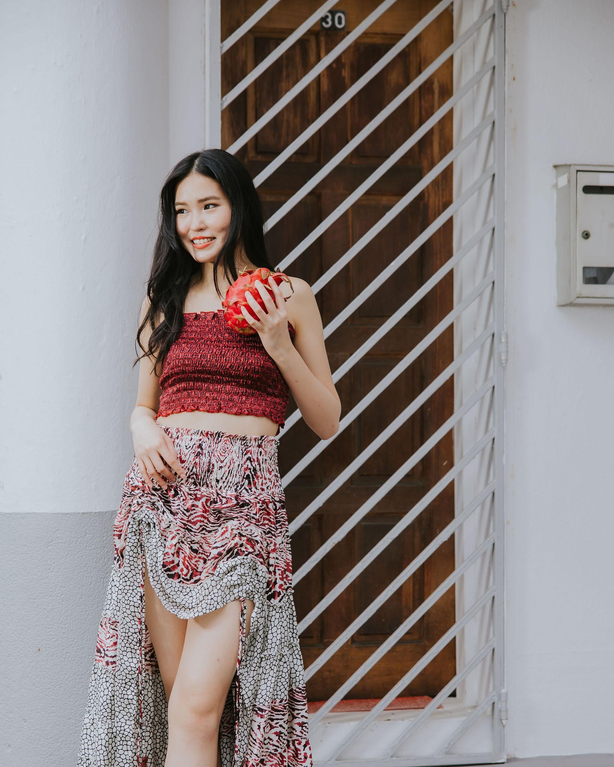 RAJA RANI | Modal Silk Tube Top & Skirt Set