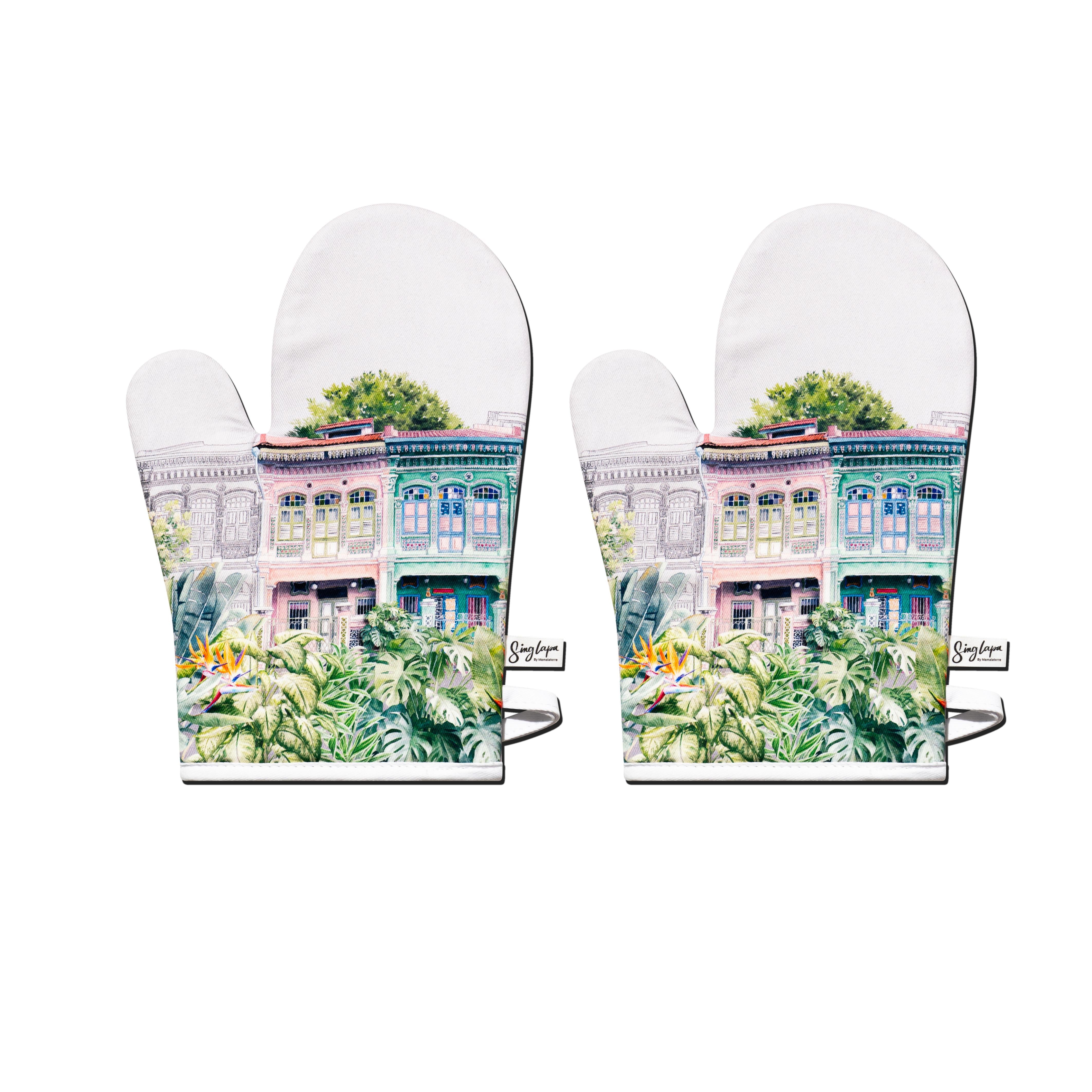 SINGLAPA | Peranakan Shophouse Oven Mitts