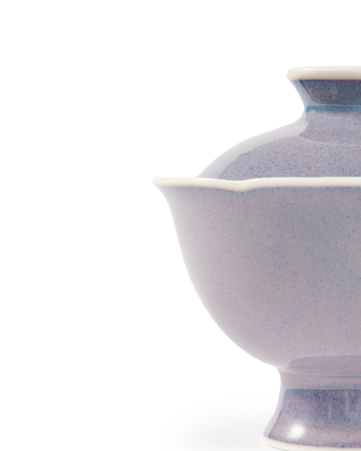 CRAFILAB | Purple & Jun Kiln Transmutation Floral Lid Bowl