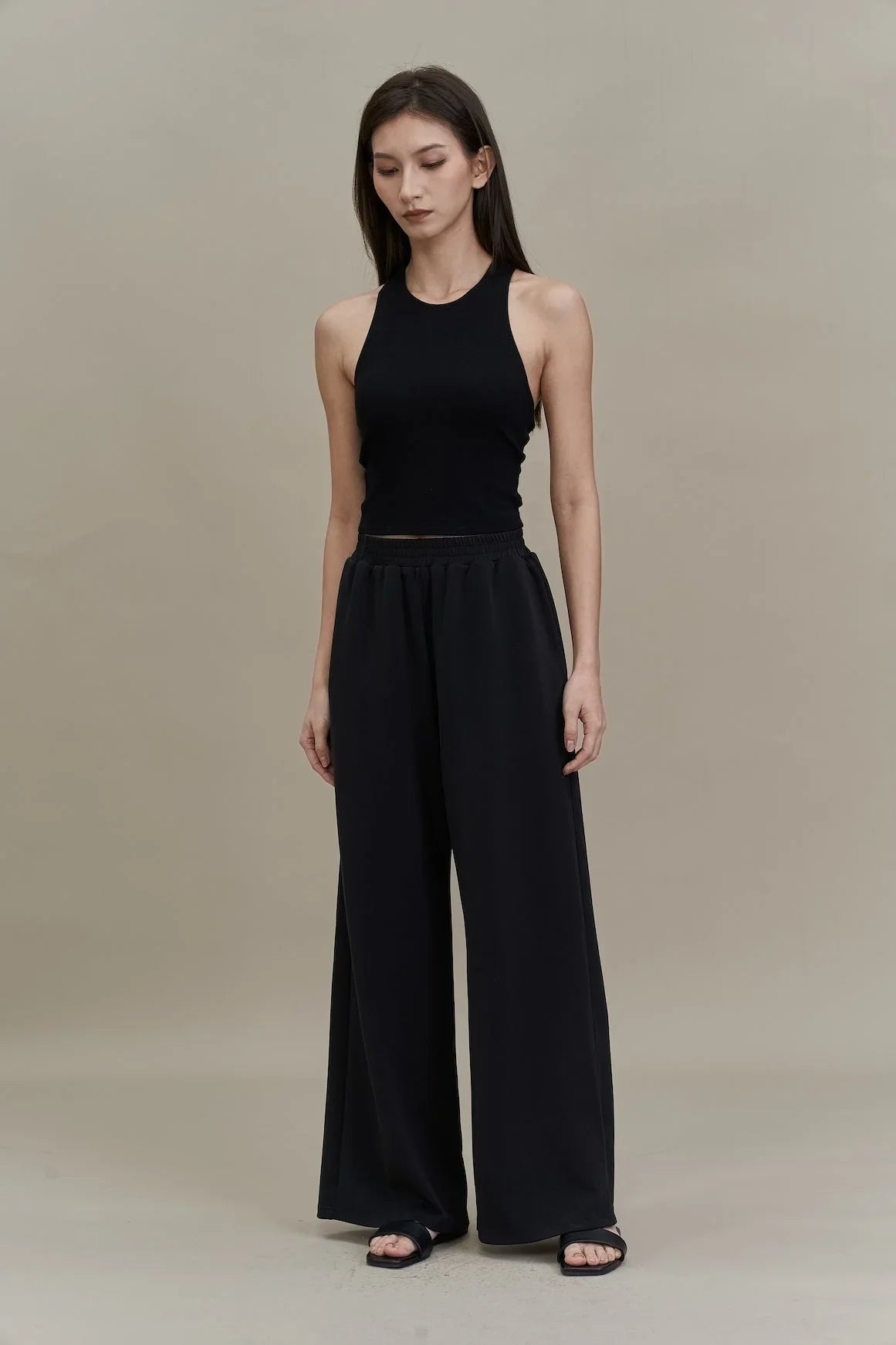 EMVY | Cloud Soft Touch Modal Wide-leg Pant - Black