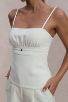 EMVY | Layla Padded Top - White
