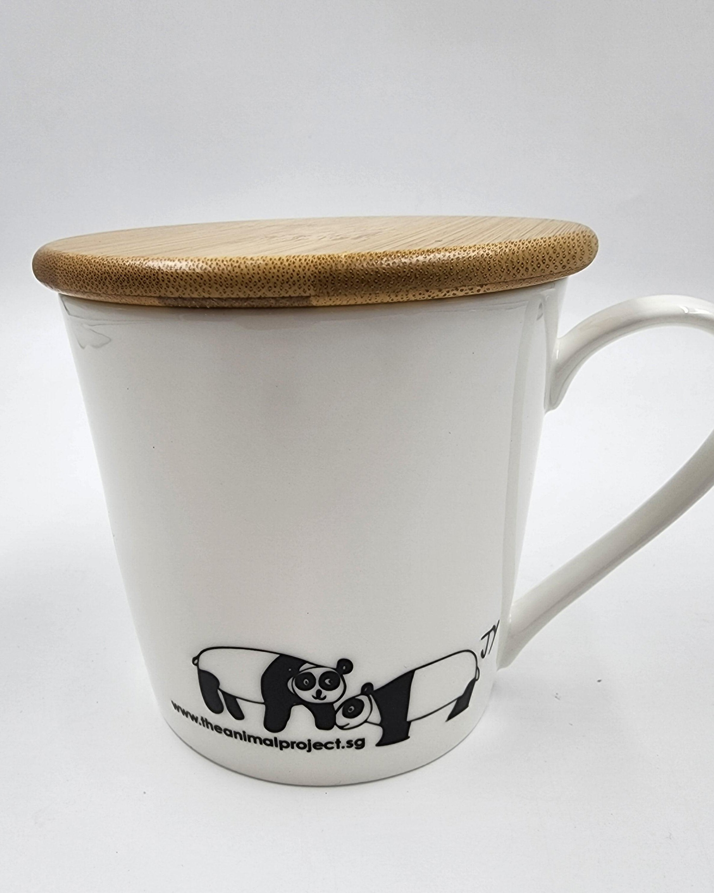 THE ANIMAL PROJECT | Wide Tapered Mug With Bamboo Lid