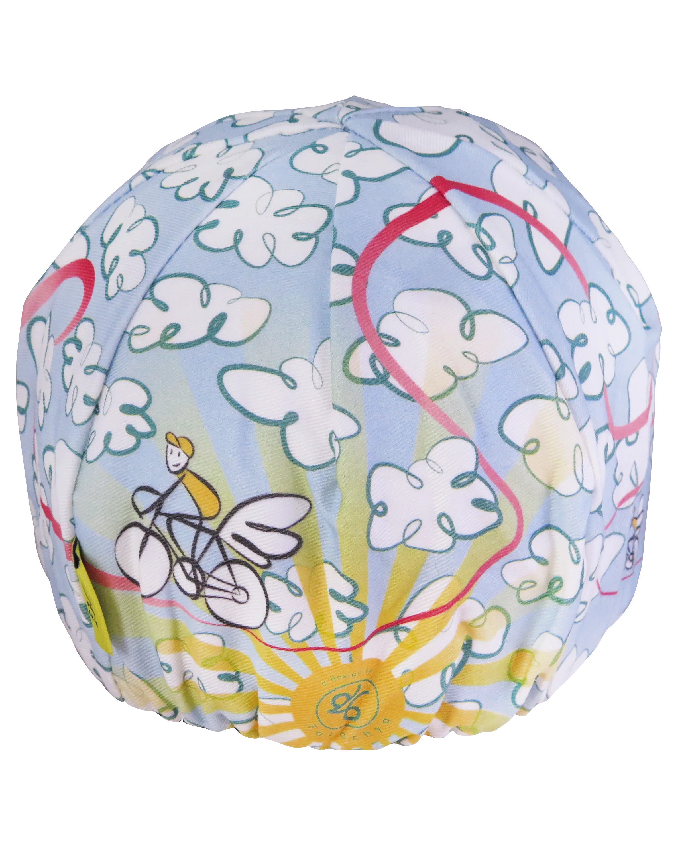 A DESIGN BY TAKACHYA | Cycling Cap - Flying Unicorn Sky Blue