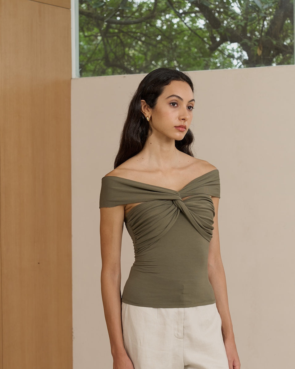 EMVY | Vera Padded Top - Green