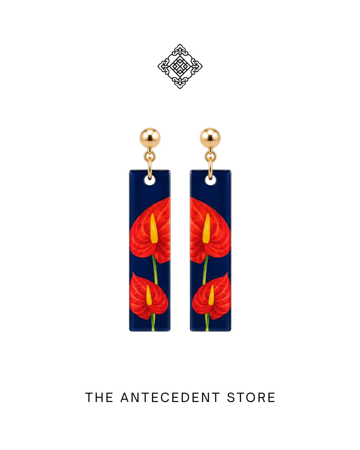 THE ANTECEDENT STORE | Anthurium Earrings | Stories Of Singapore