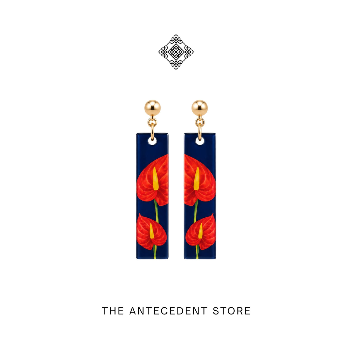 THE ANTECEDENT STORE | Anthurium Earrings | Stories Of Singapore