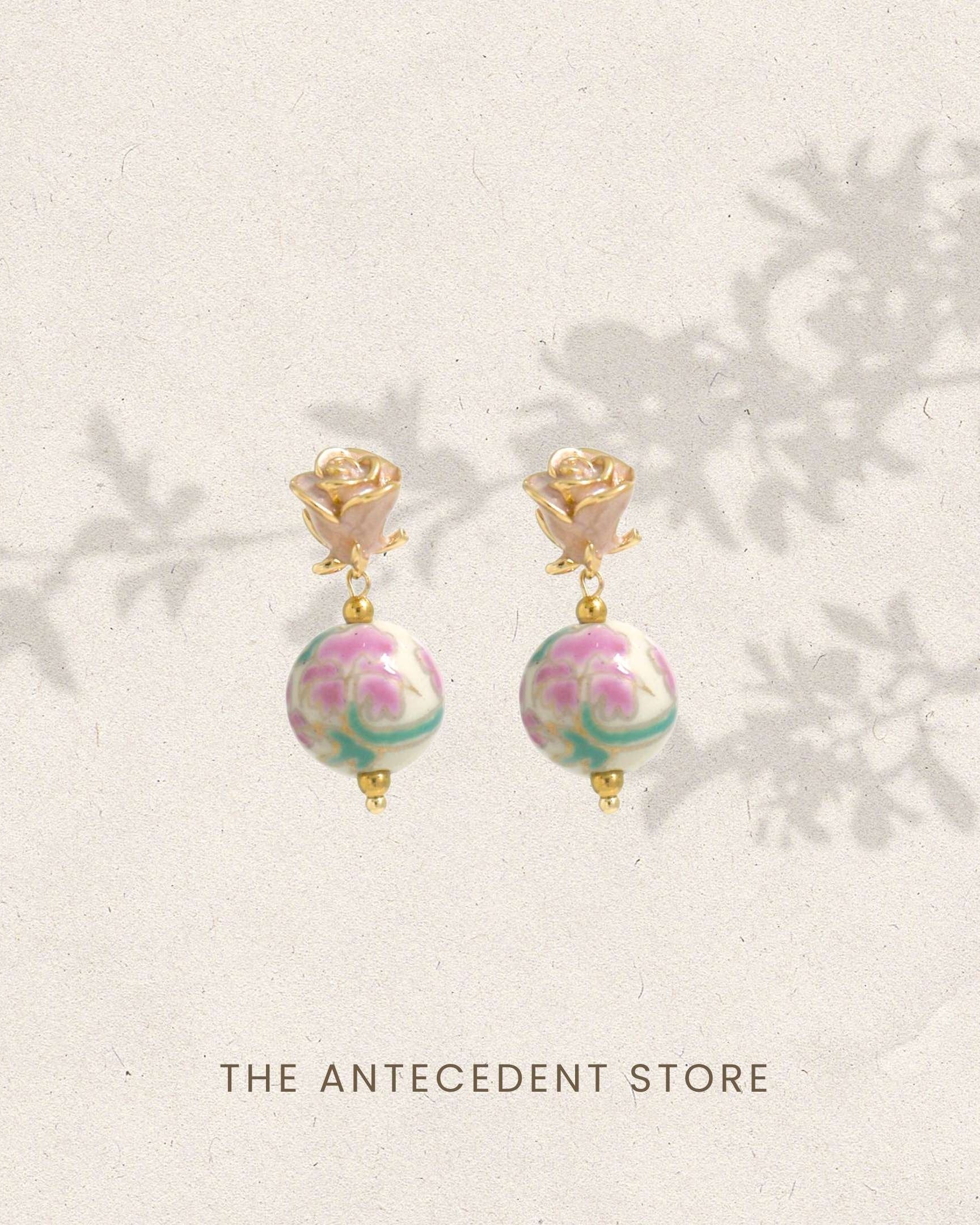 THE ANTECEDANT STORE | Porcelain Garden Bloom Earrings