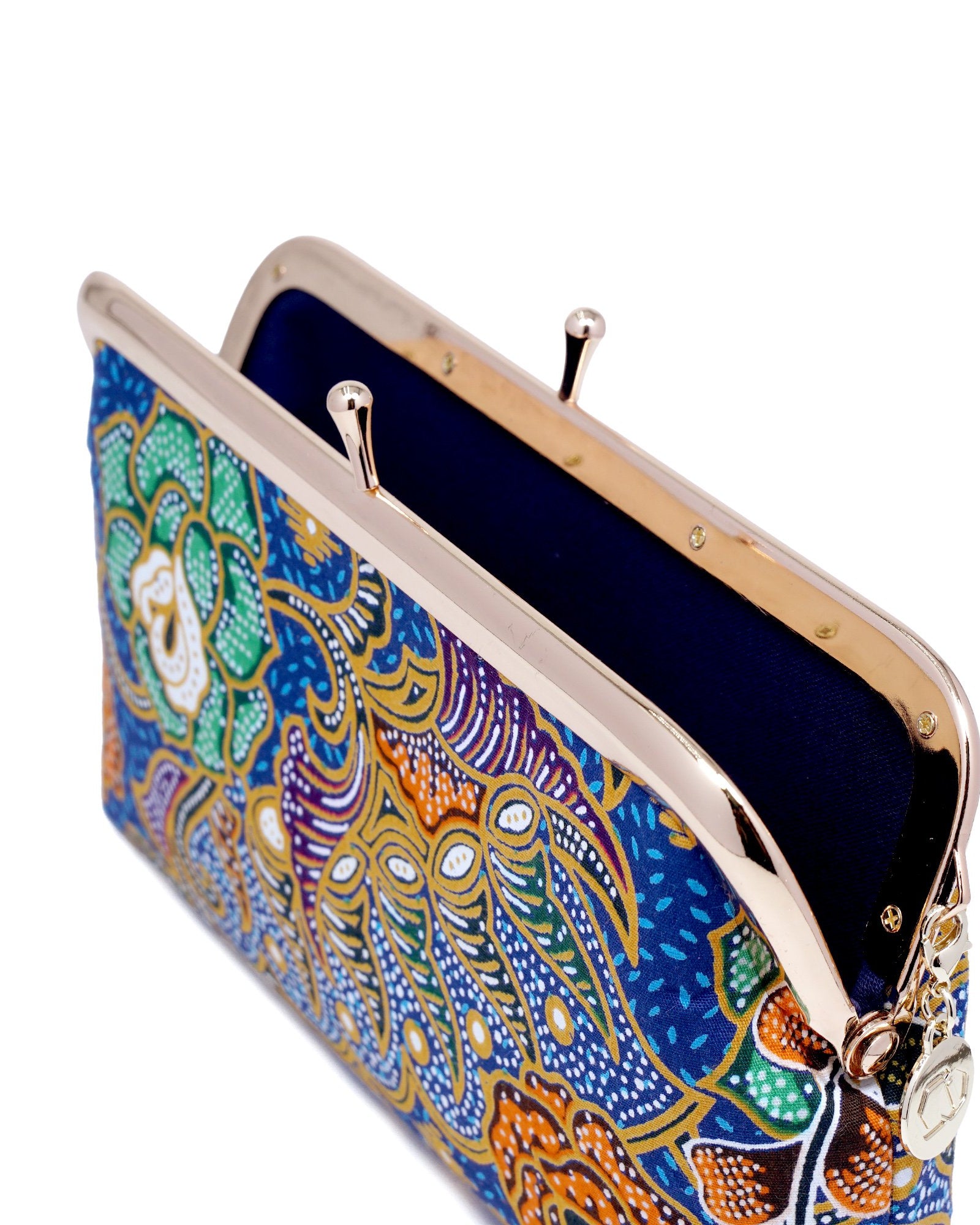 COCOONESE | Wristlet Pouch - Floral Kaleidoscope (BL)