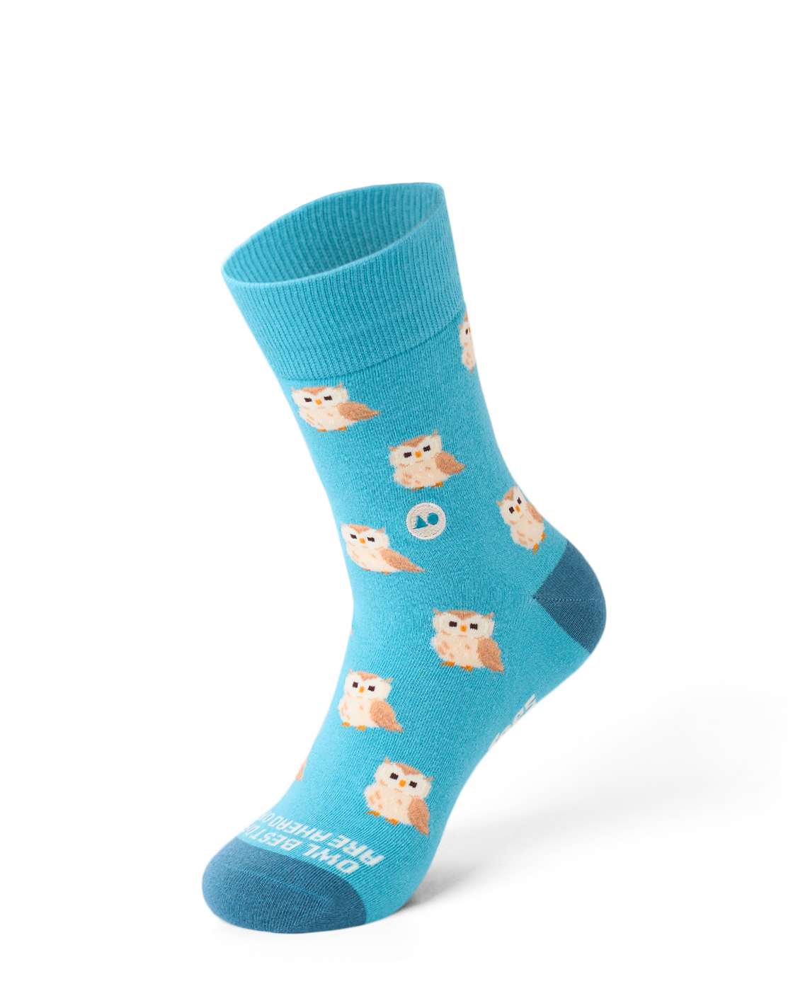 TALKING TOES | Owl Be Okay Sock | Blue
