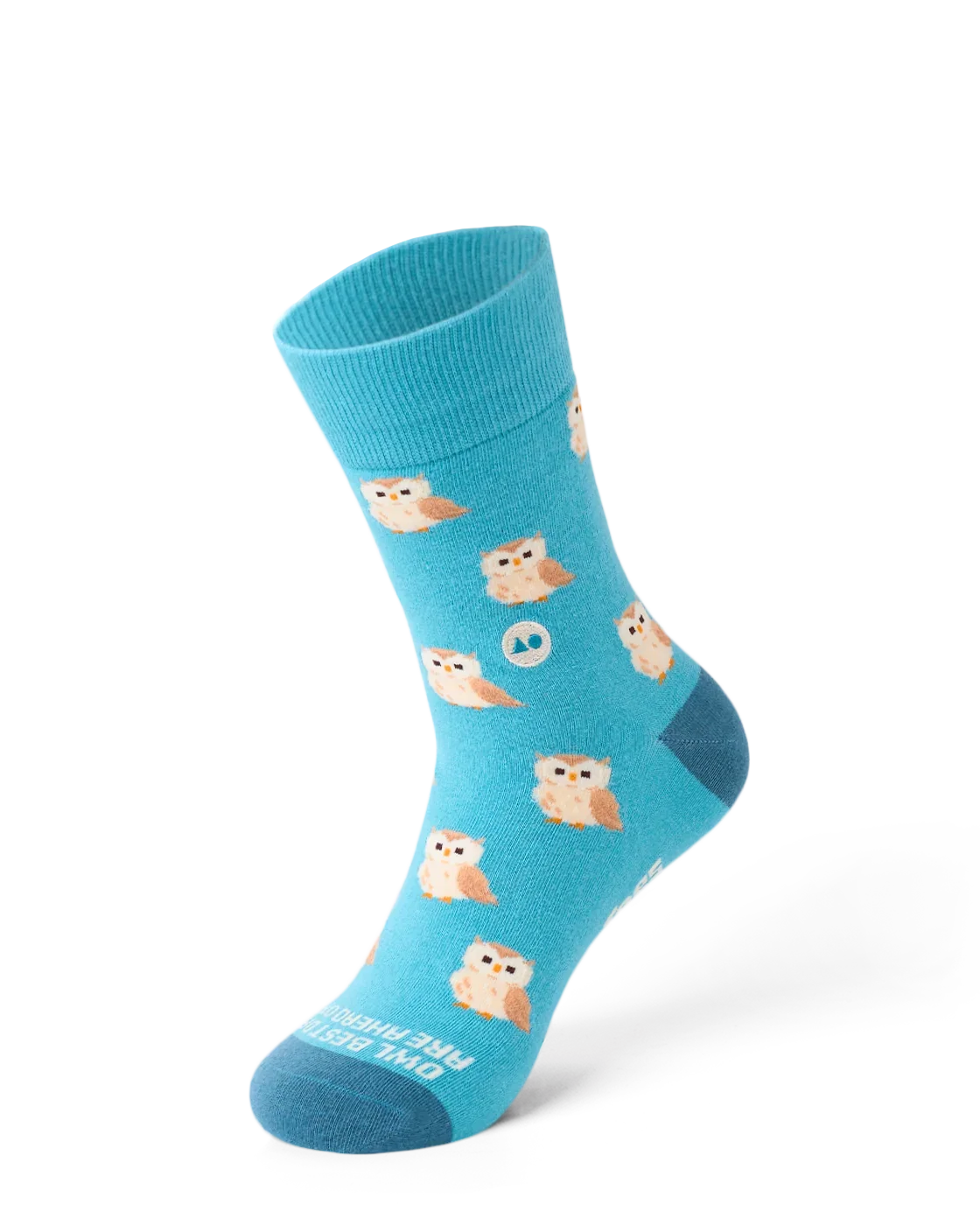 TALKING TOES | Owl Be Okay Sock | Blue