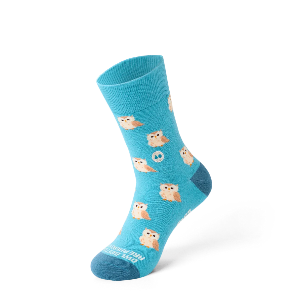 TALKING TOES | Owl Be Okay Sock | Blue