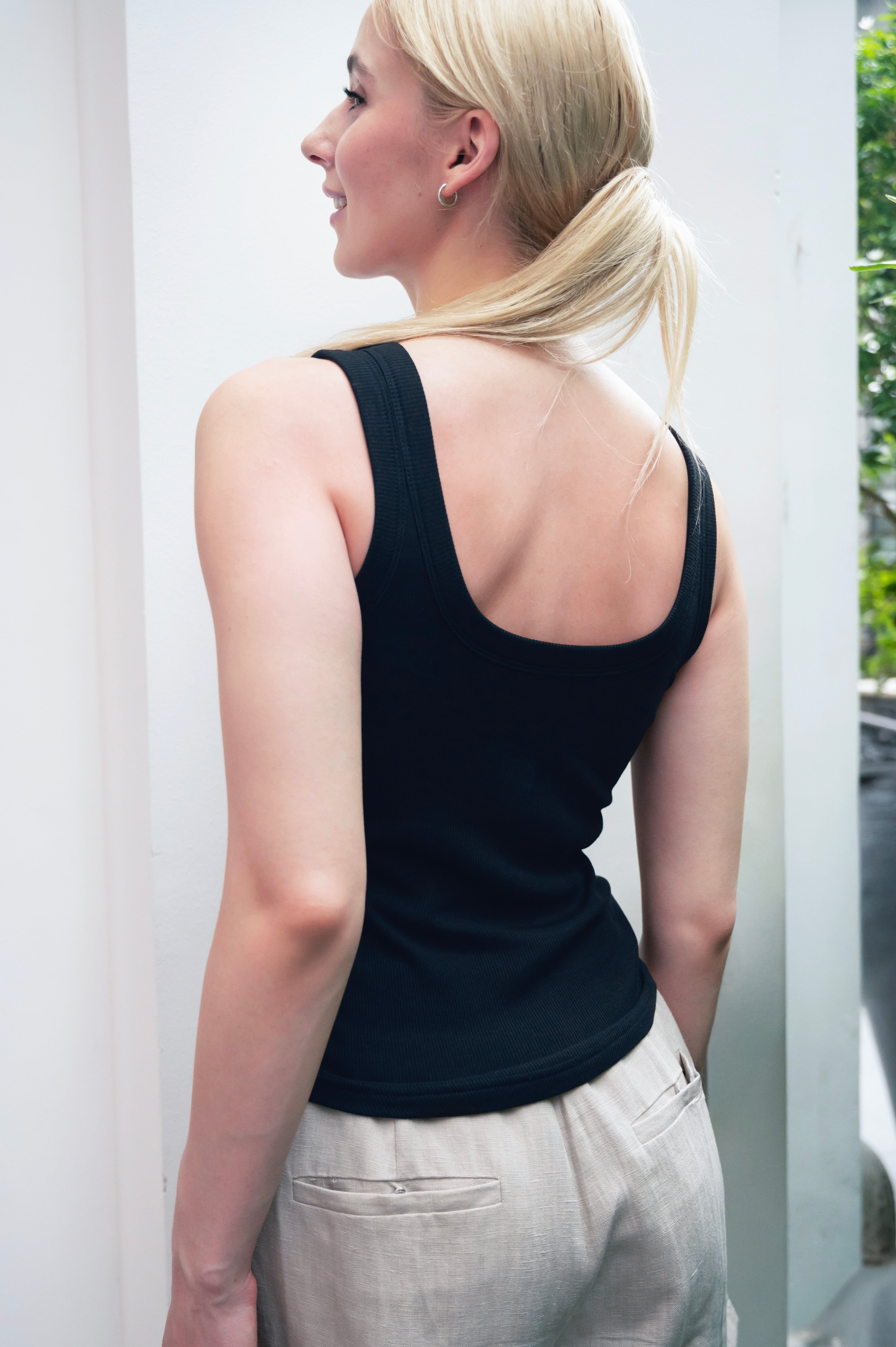 OLIVE BASICS | Anna Reversible Hi-Low Tank (No Zips)