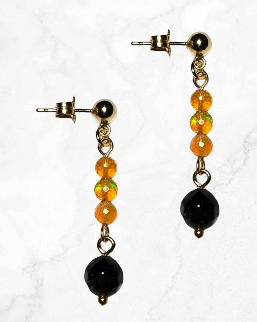 CREATIVE JEWELLERY STUDIO | Mystic Gems, Goldfilled Earrings by Hooked On Maille