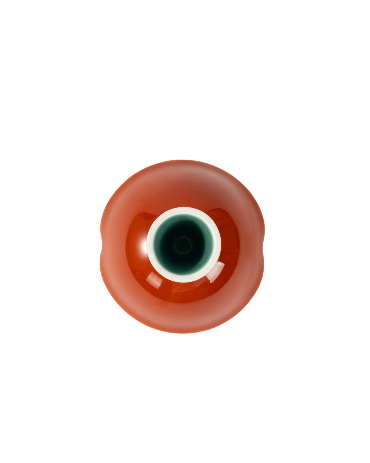 CRAFILAB | Brick Red & Turquoise Tall Flowing Cup