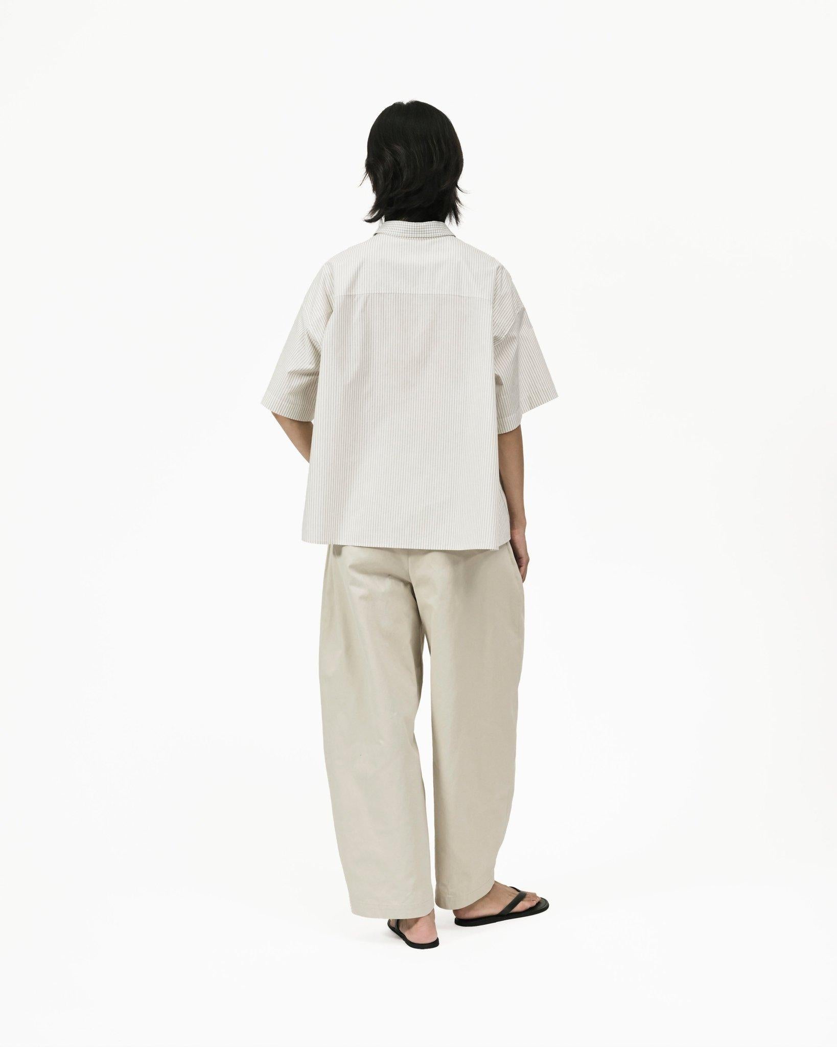 GRAYE | Flare Back Stripe Shirt