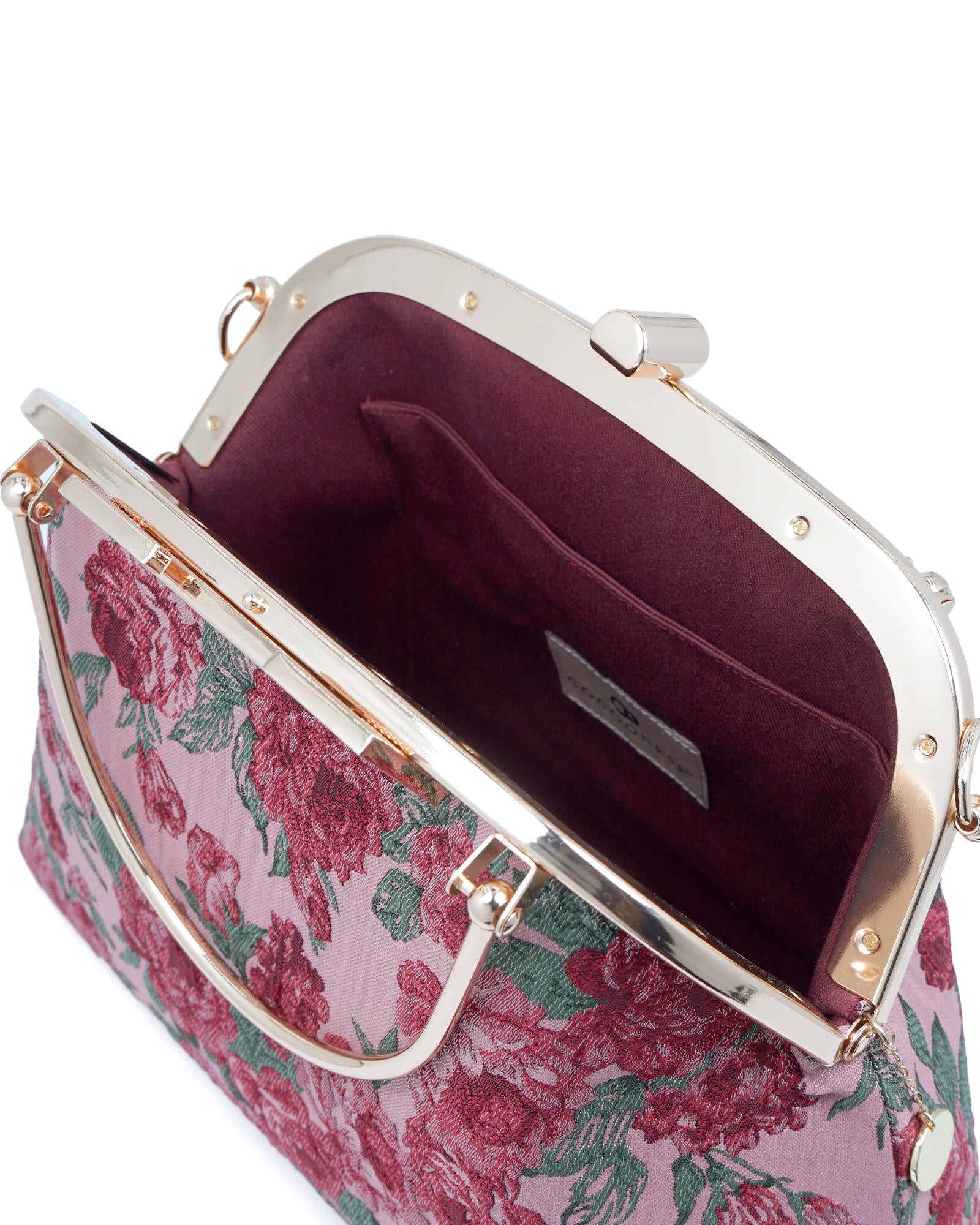 COCOONESE | Clasp Crossbody Bag - Rose of Versailles