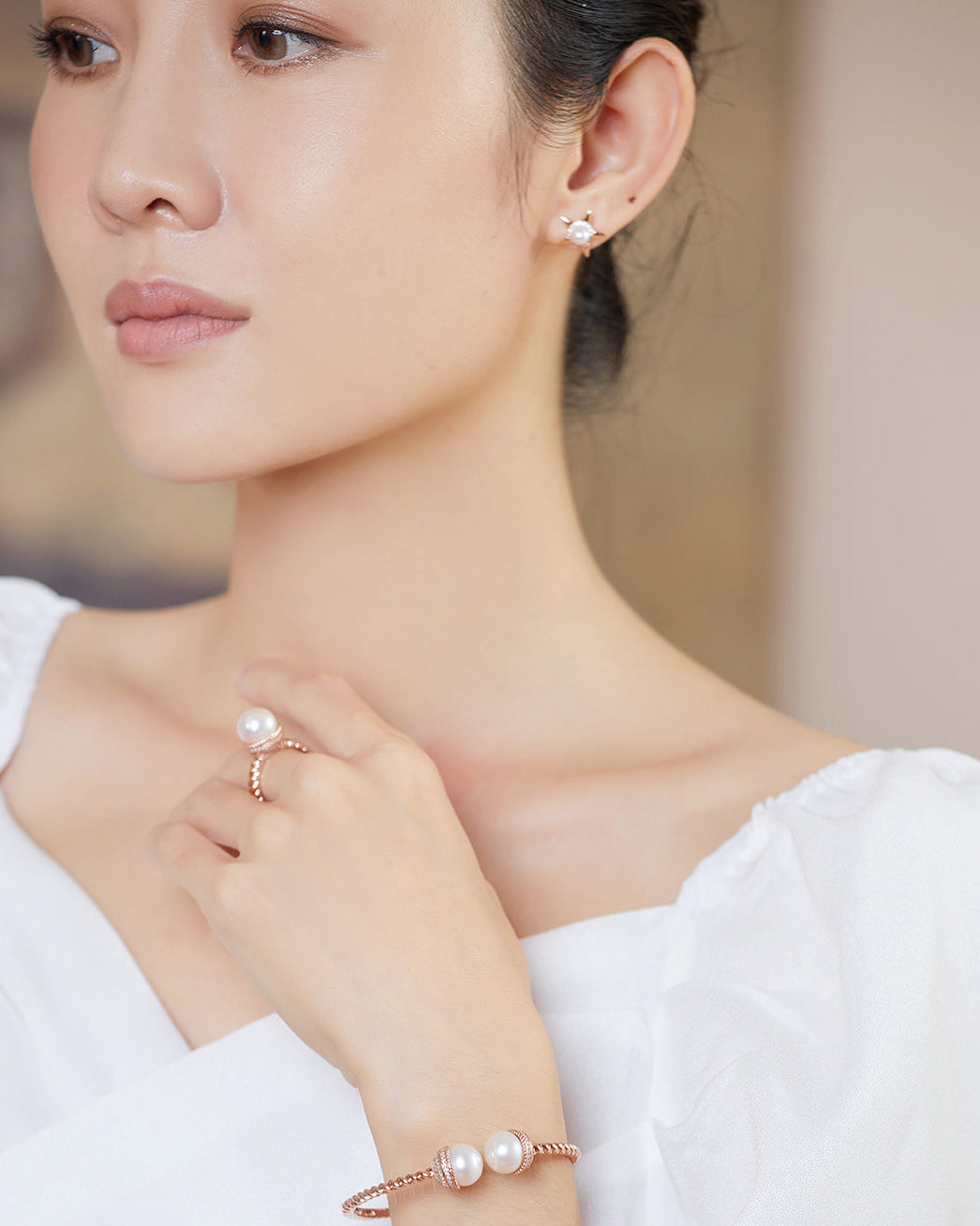 PEARLY LUSTRE | Asian Civilisations Museum Freshwater Pearl Ring WR00097 | ACM Collection