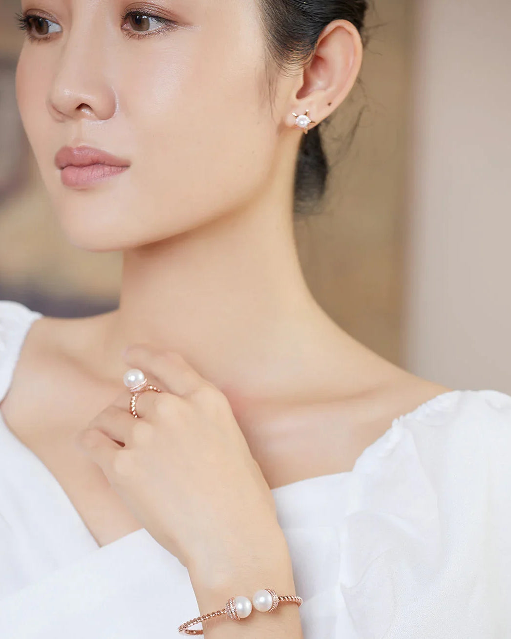 PEARLY LUSTRE | Asian Civilisations Museum Freshwater Pearl Ring WR00097 | ACM Collection