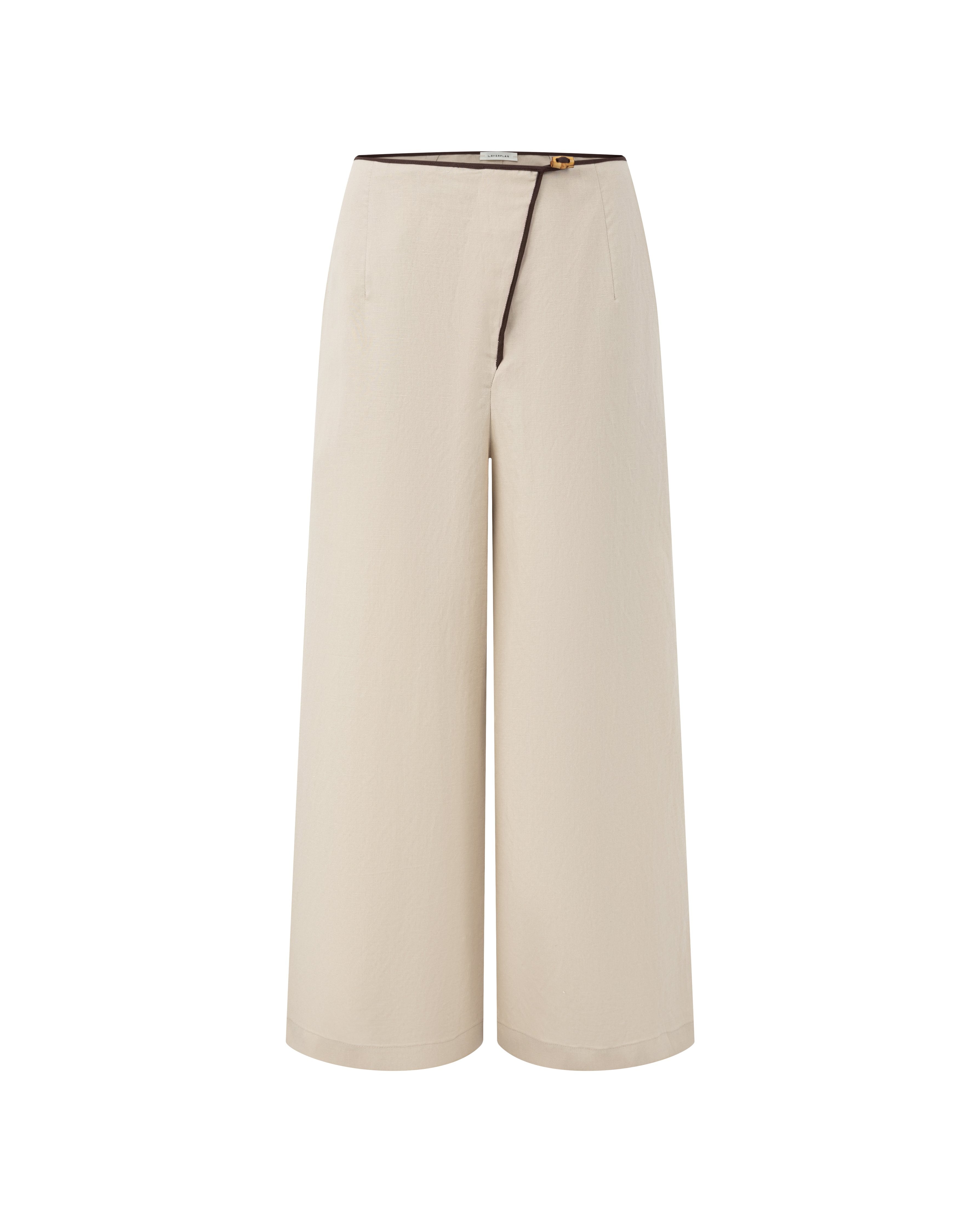 LAYERPLAN | Evara Linen Wrap Trousers