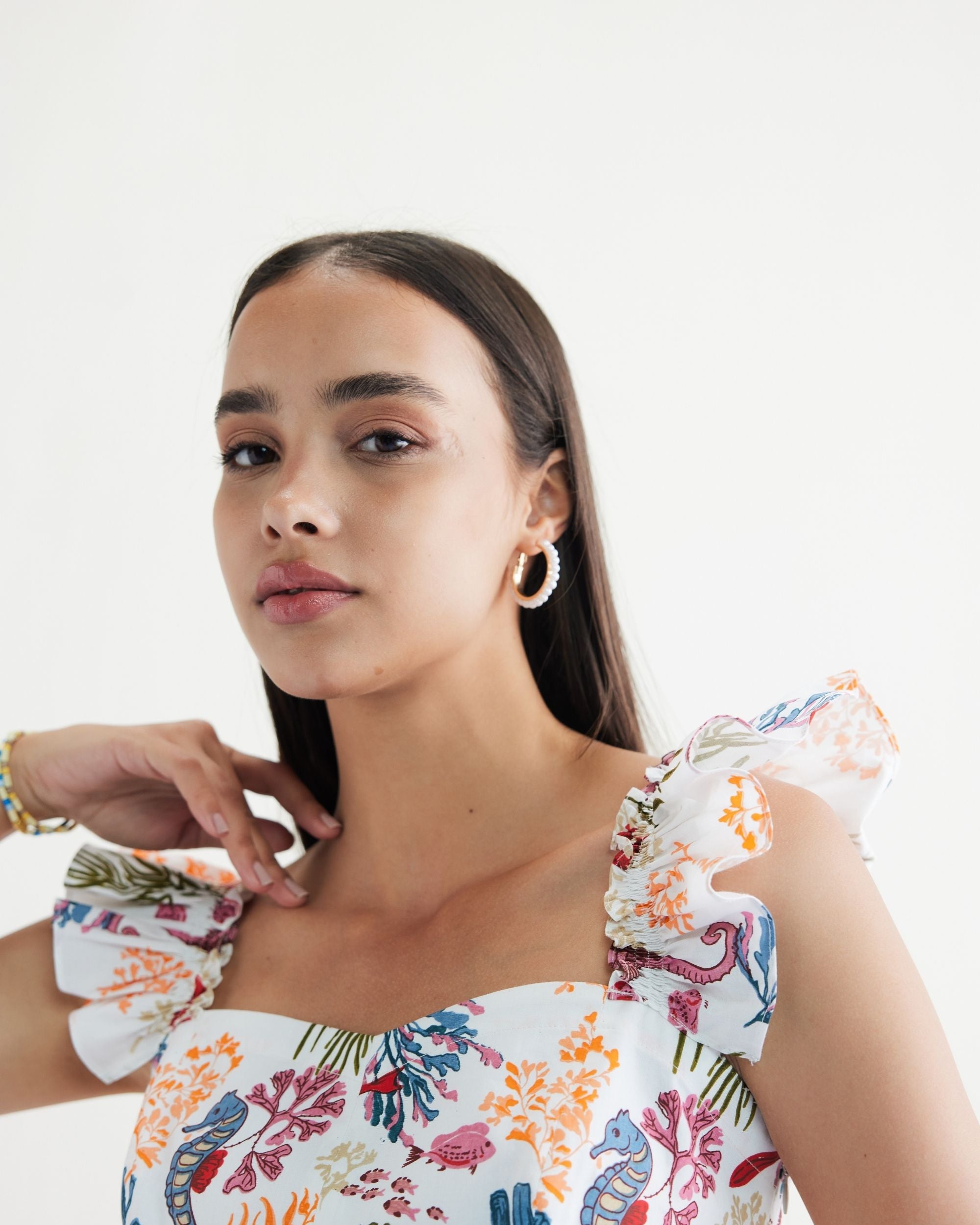 SUI | Coral Life Organic Cotton Blouse